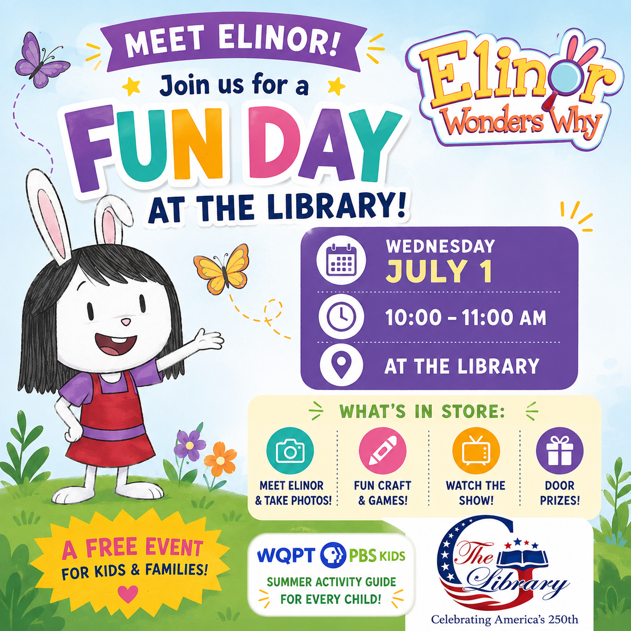 Meet Elinor at the Library!