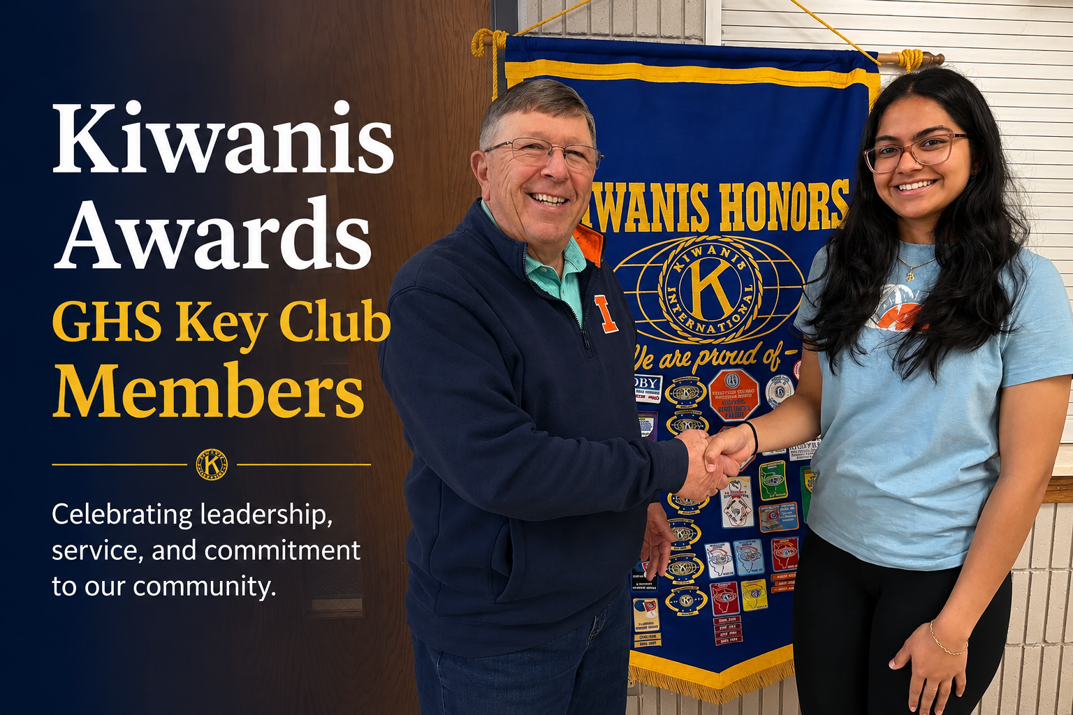 Kiwanis Awards GHS Key Club Members