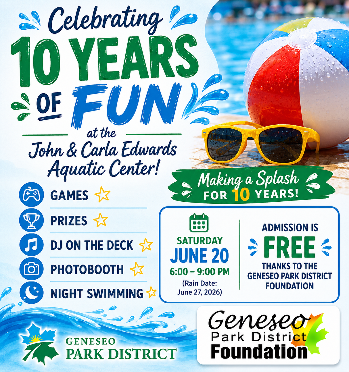 10 Year Party at the Park District