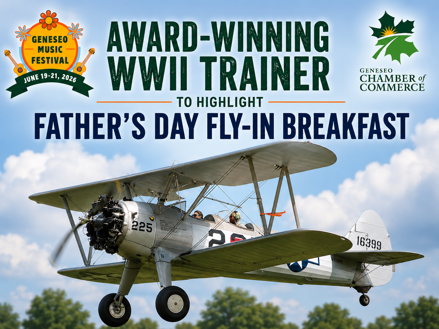 Award-Winning WWII Trainer to Highlight Father's Day Fly-In Breakfast