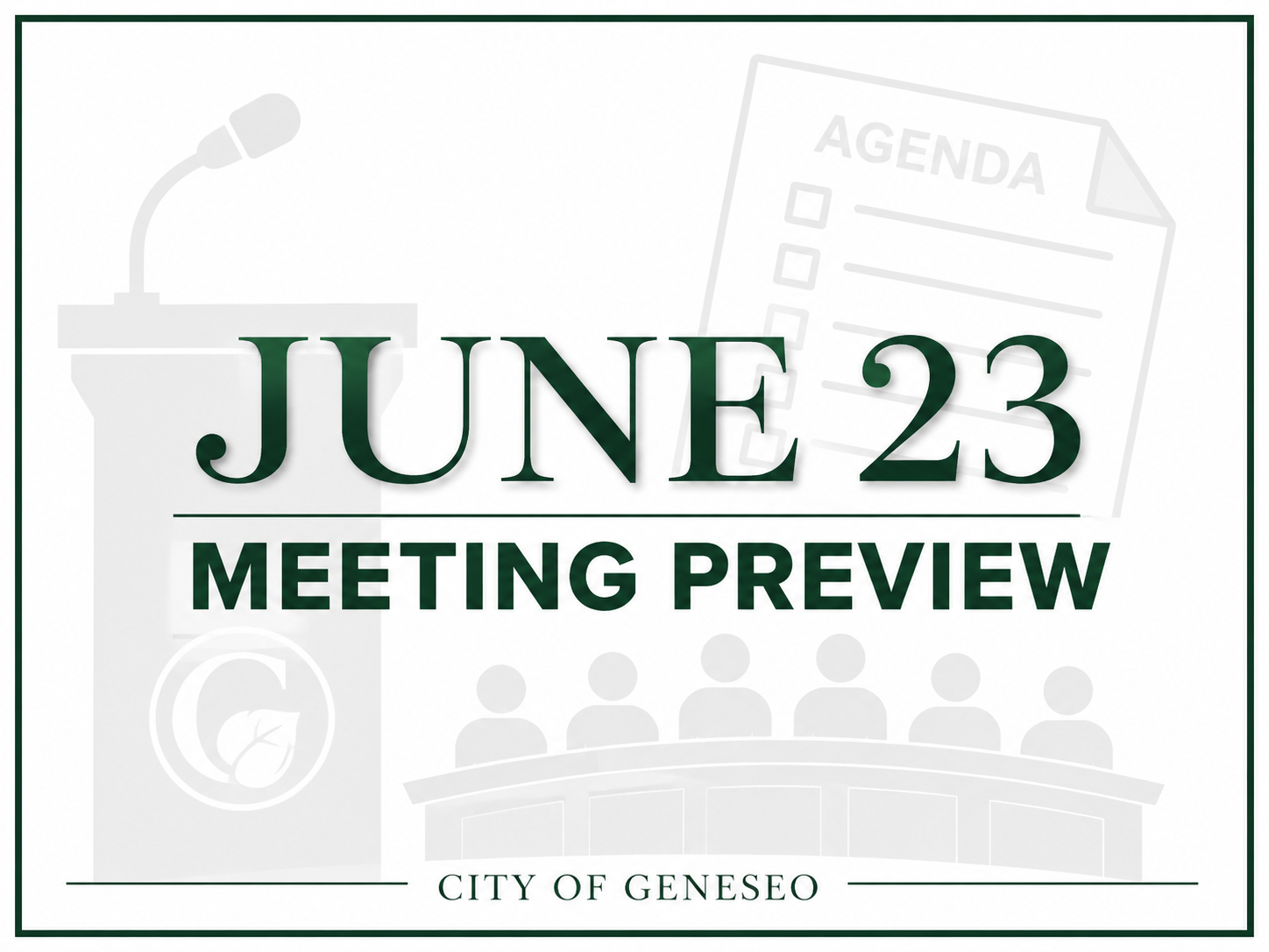 City Council to Consider Ford Road Infrastructure Purchase, Cemetery Expansion