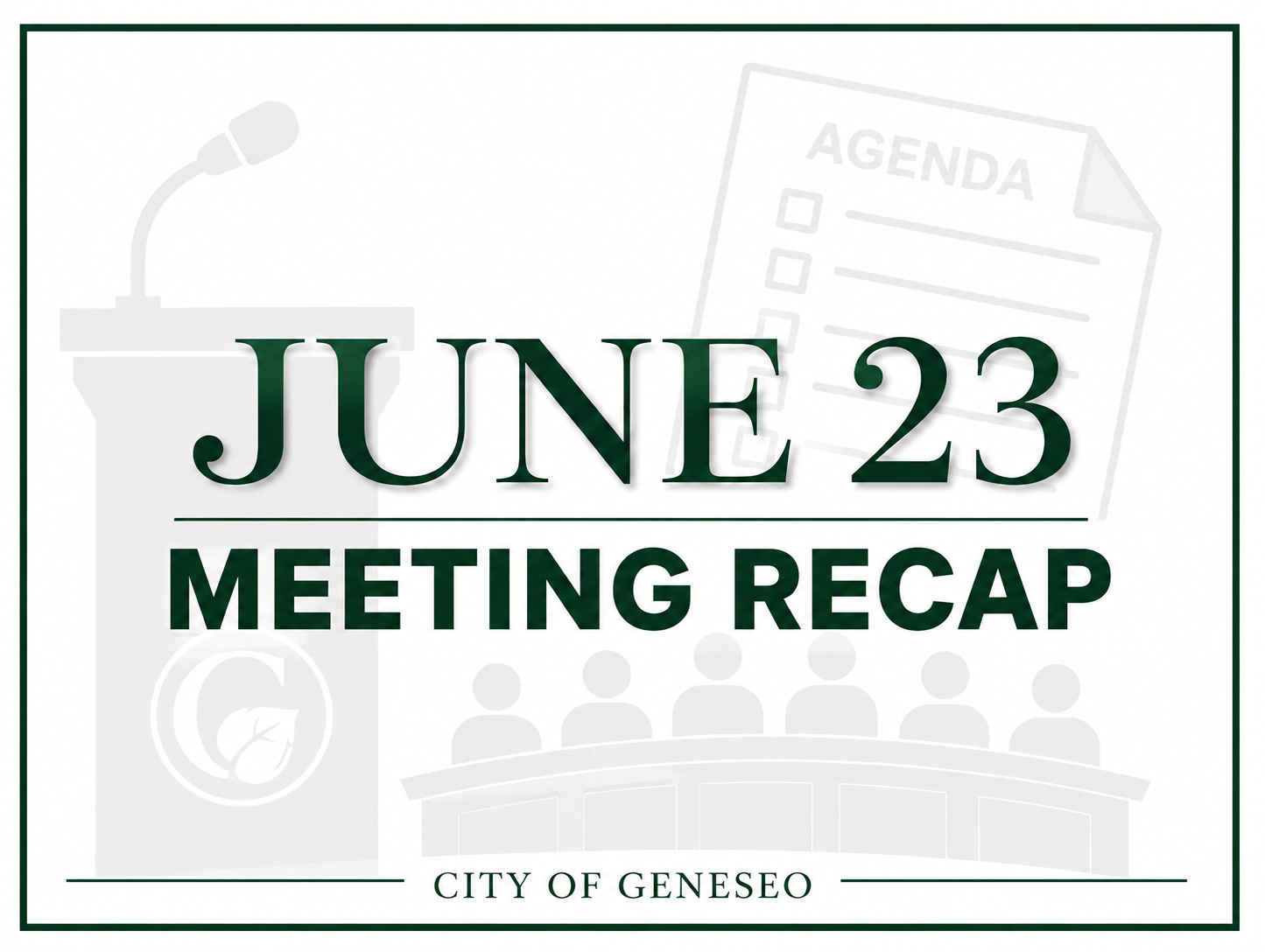 Geneseo City Council Advances Ford Road Infrastructure Project, Promotes Police Sergeant