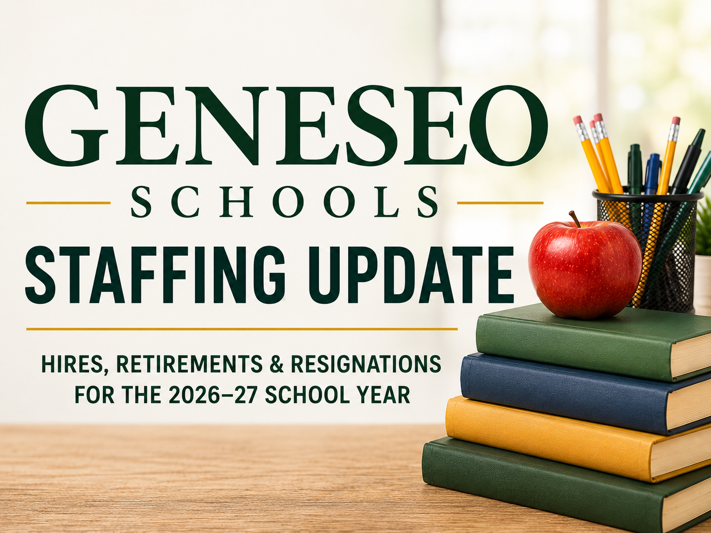 Geneseo Schools New Hires, Retirements &amp; Resignations