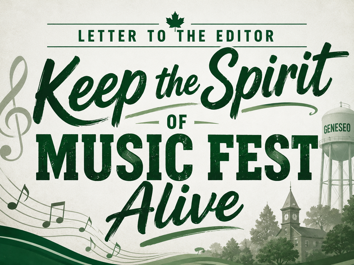 Letter to the Editor: Keep the Spirit of Music Fest Alive