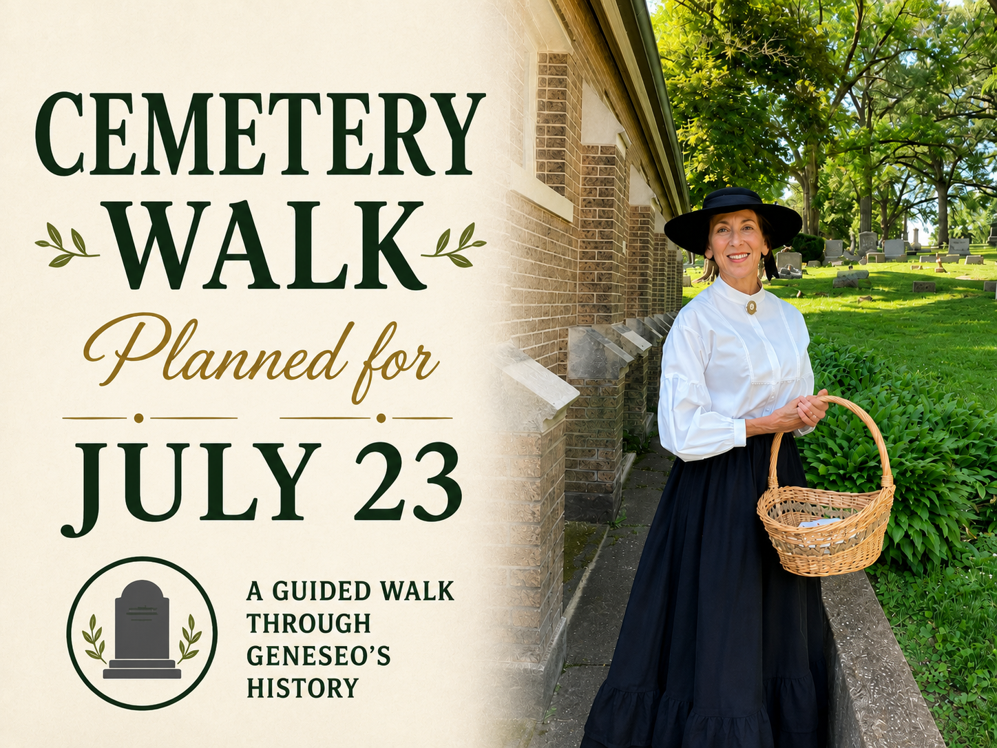 Cemetery Walk Planned for July 23