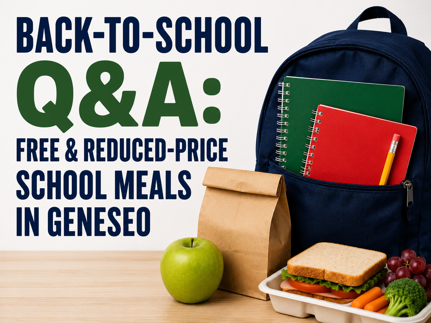 Back-to-School Q&amp;A: Free &amp; Reduced-Price School Meals in Geneseo