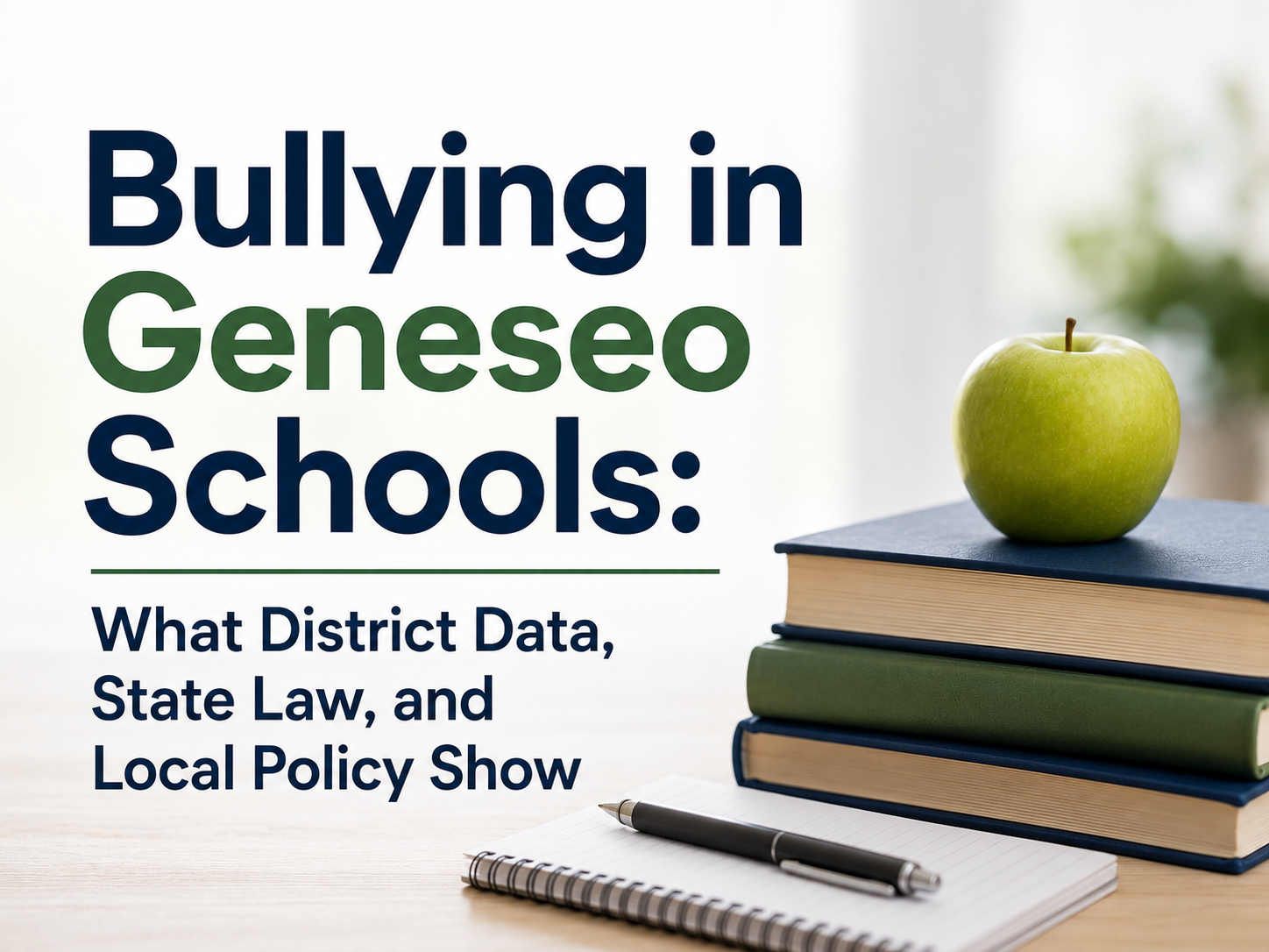 Bullying in Geneseo Schools: What District Policy, State Law, and Local Data Show