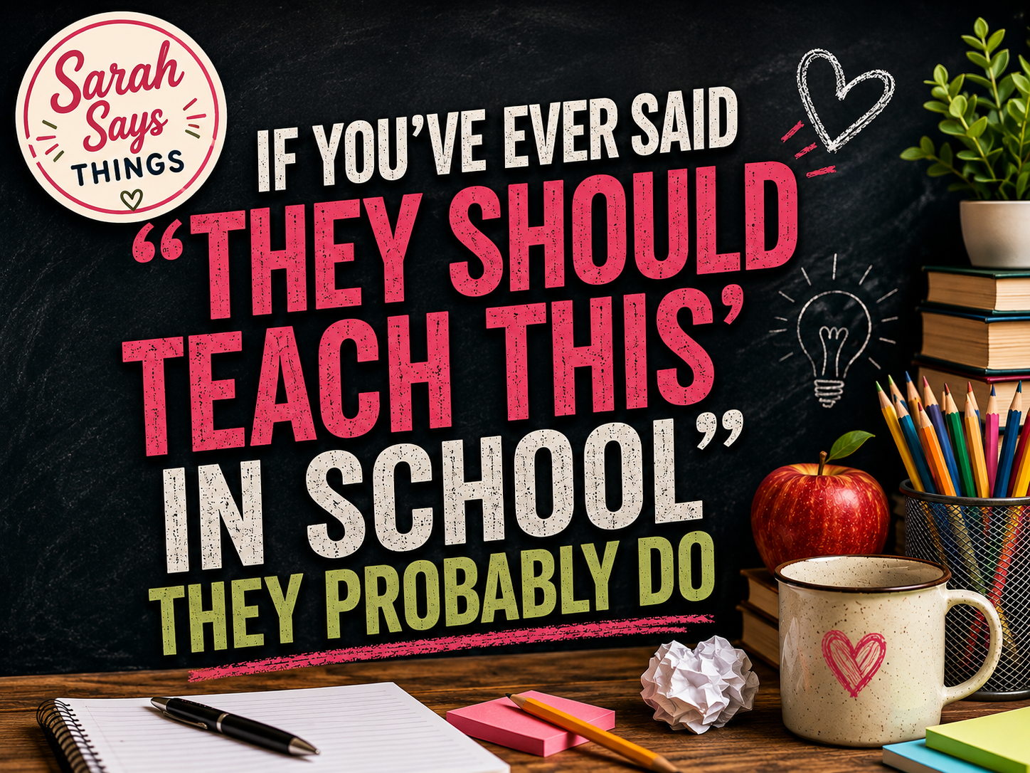 If You’ve Ever Said “They Should Teach This in School”… They Probably Do