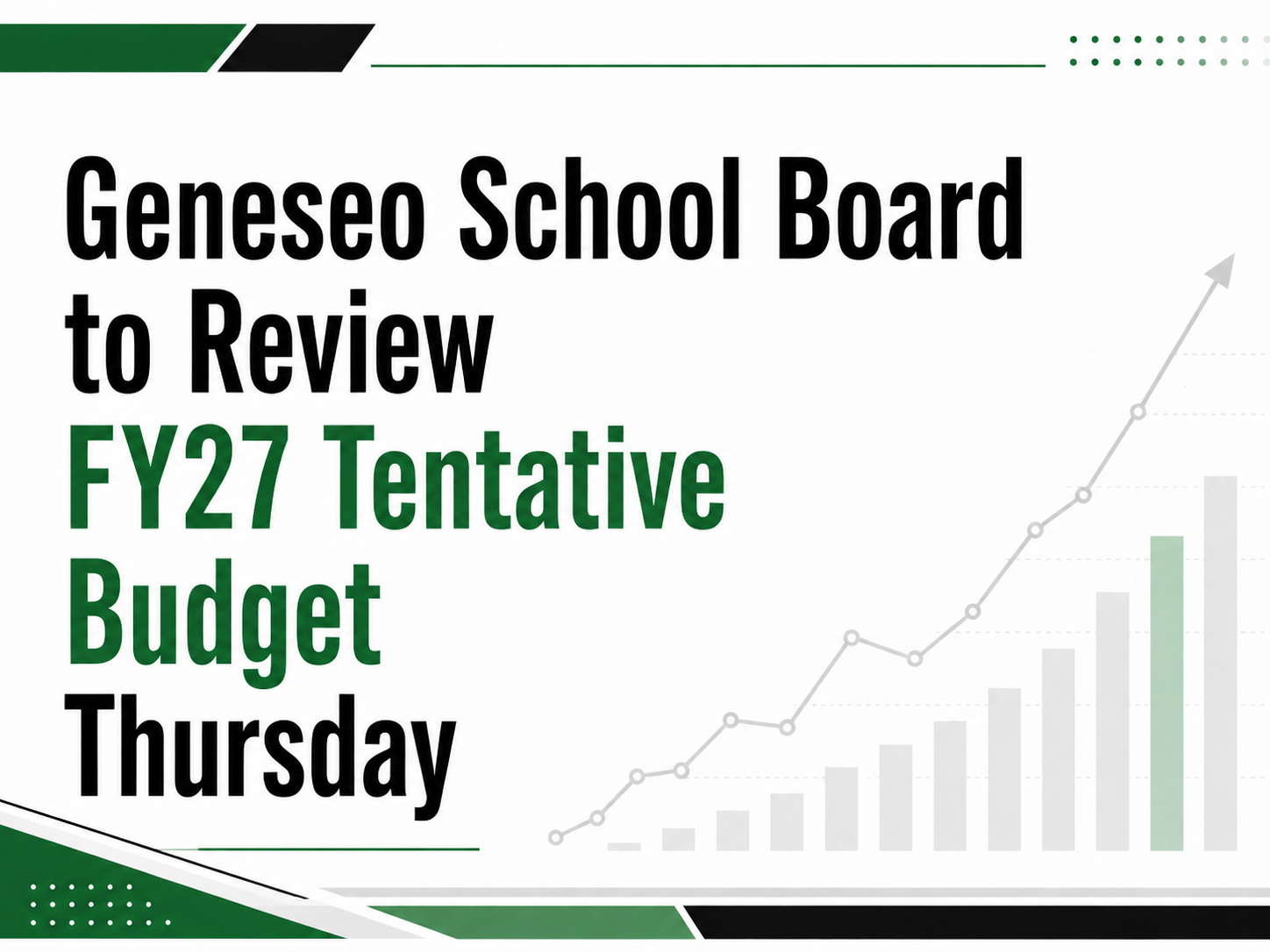 Geneseo School Board to Review FY27 Tentative Budget Thursday
