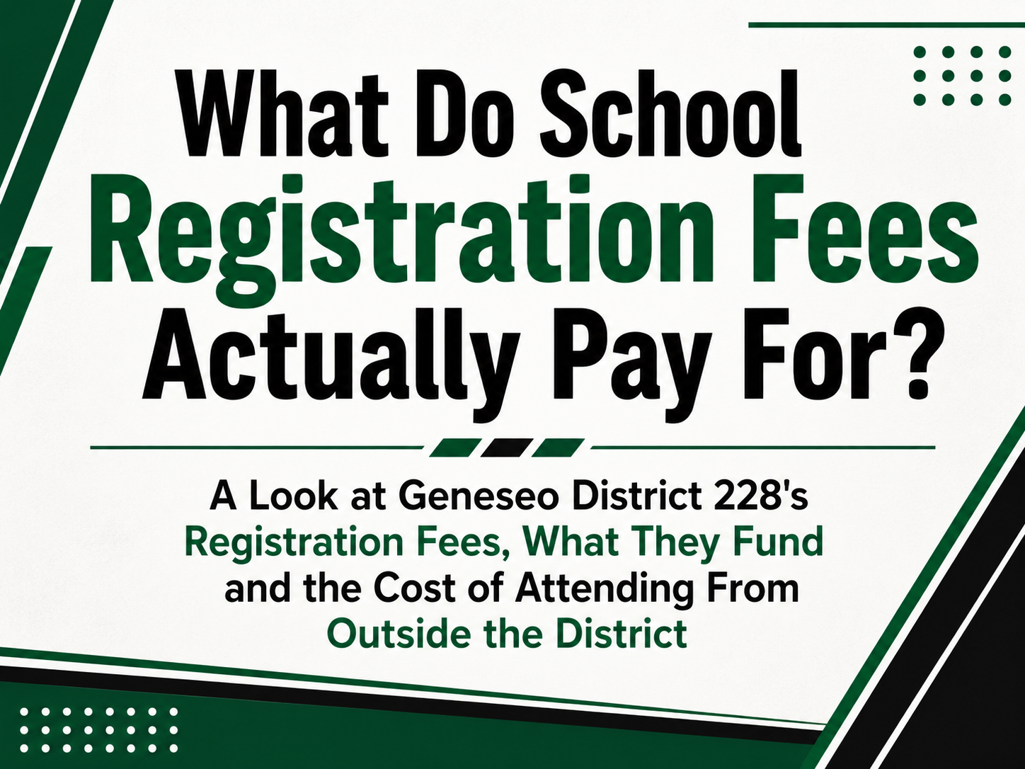 What Do School Registration Fees Actually Pay For?