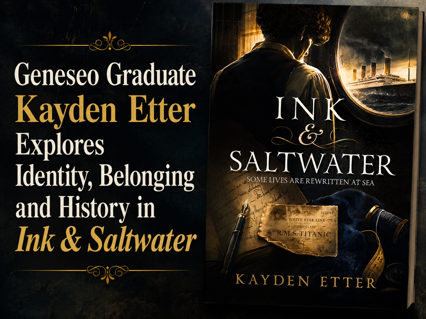 Geneseo Graduate Kayden Etter Explores Identity, Belonging and History in Ink &amp; Saltwater