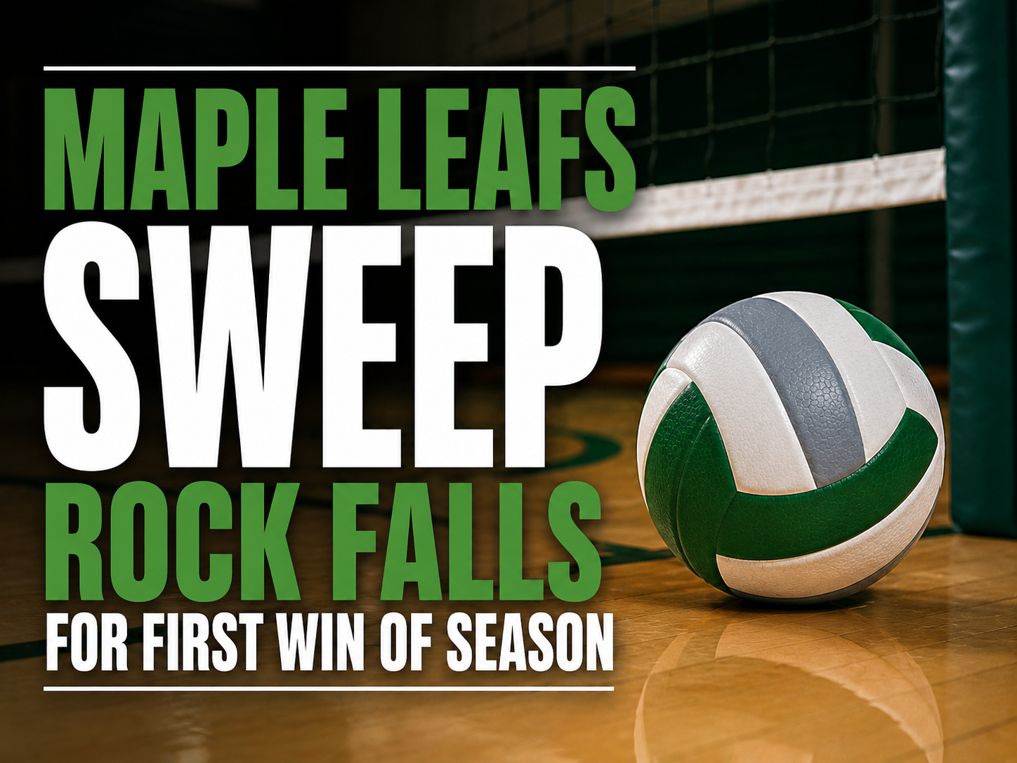 Maple Leafs Sweep Rock Falls for First Win of Season