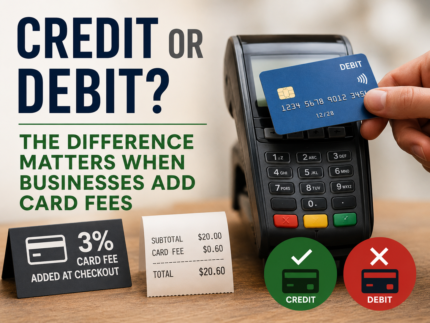 Credit or Debit? The Difference Matters When Businesses Add Card Fees