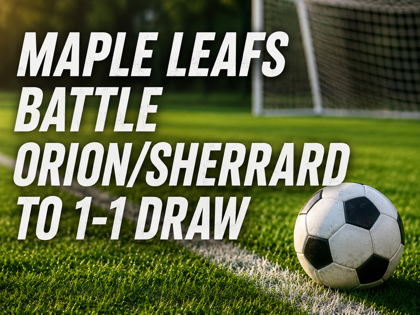 Maple Leafs Battle Orion/Sherrard to 1-1 Draw