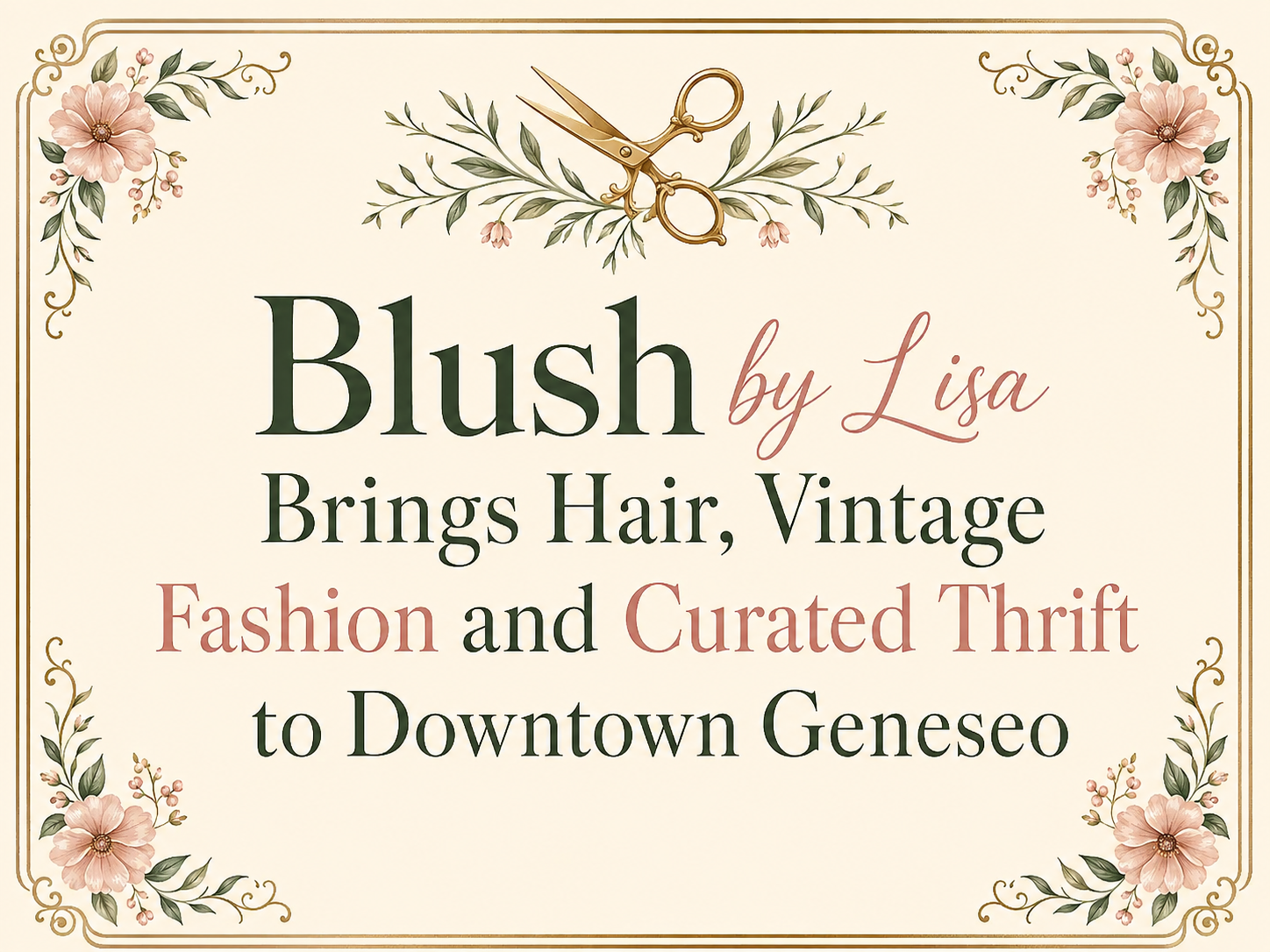Blush by Lisa Brings Hair, Vintage Fashion and Curated Thrift to Downtown Geneseo