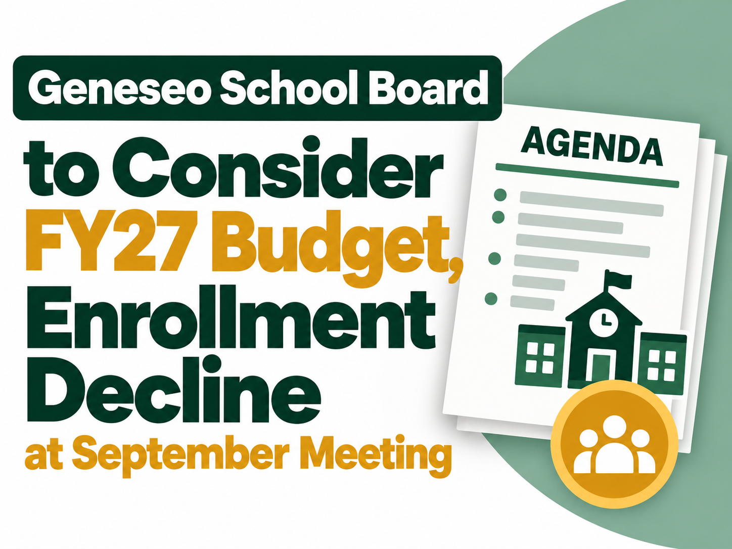 Geneseo School Board to Consider FY27 Budget, Enrollment Decline at September Meeting