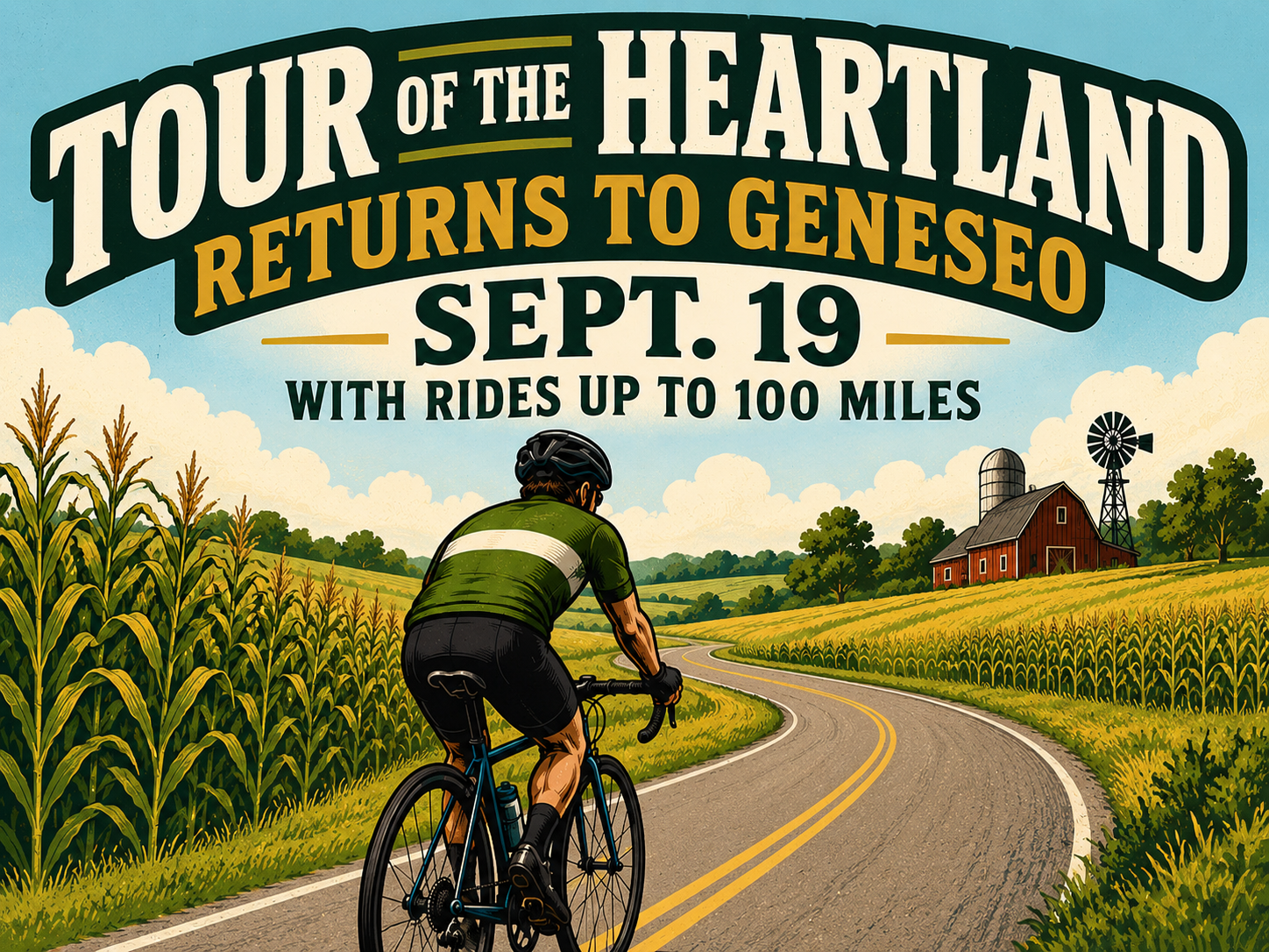 Tour of the Heartland Returns to Geneseo Sept. 19 with Rides Up to 100 Miles