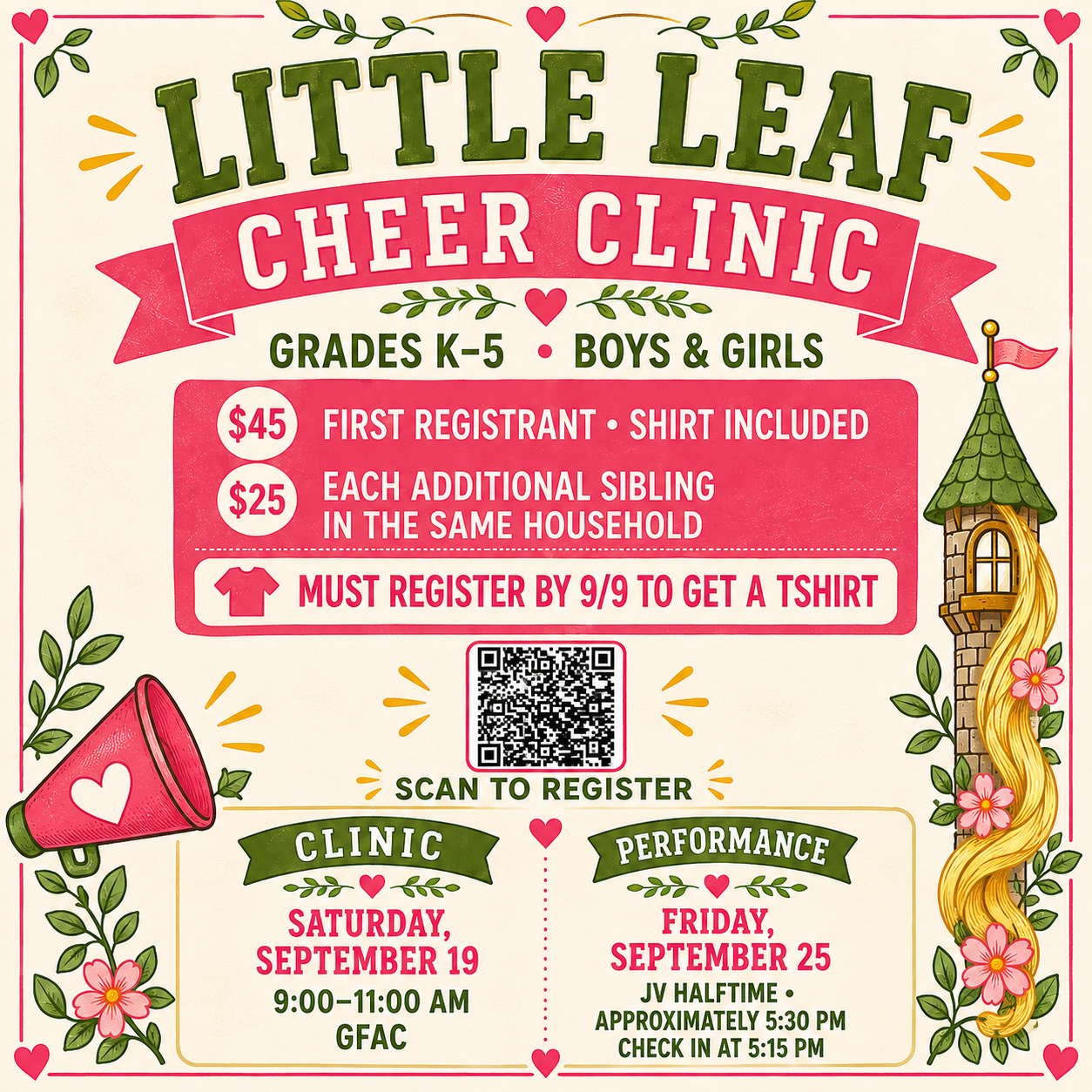 Little Leaf Cheer Clinic