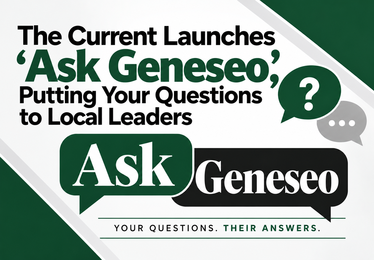 The Current Launches ‘Ask Geneseo,’ Putting Your Questions to Local Leaders