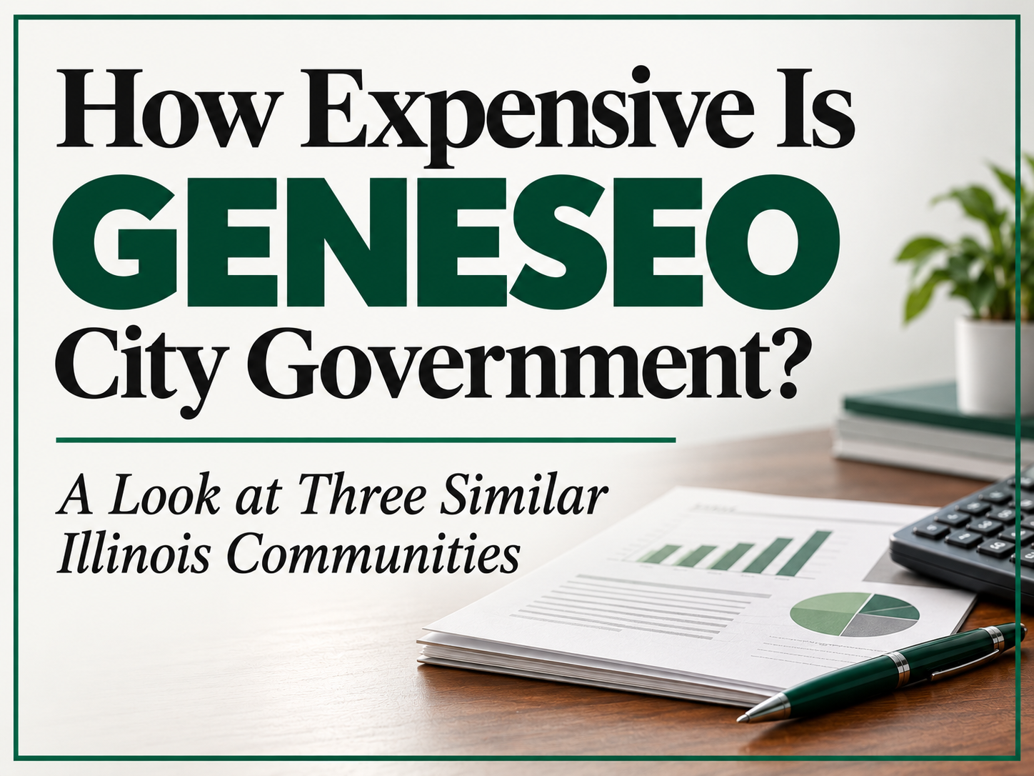 How Expensive Is Geneseo City Government? A Look at Three Similar Illinois Communities