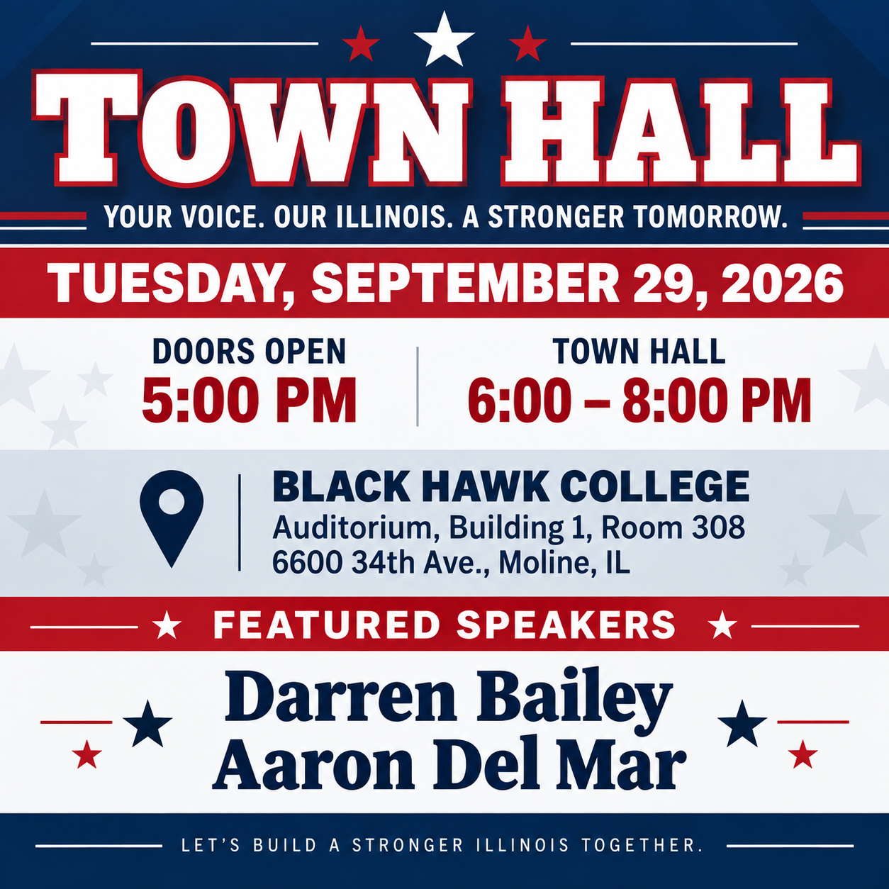 Political Town Hall: Darren Bailey and Aaron Del Mar