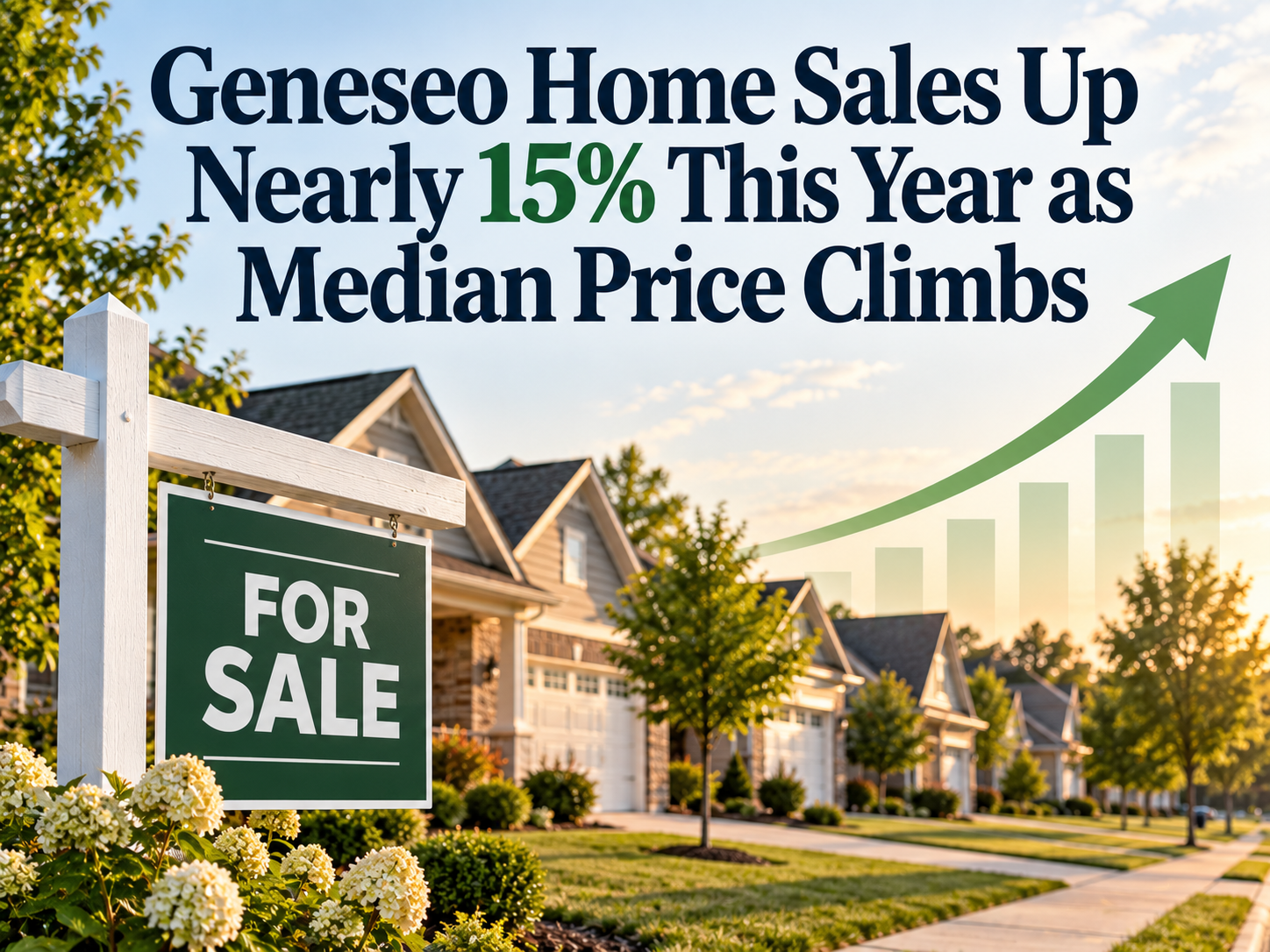 Geneseo Home Sales Up Nearly 15% This Year as Median Price Climbs