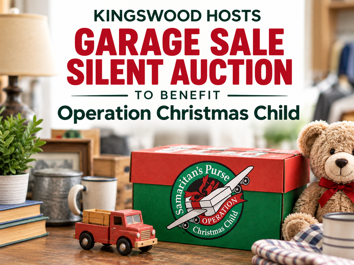 Kingswood Hosts Garage Sale Silent Auction to Benefit Operation Christmas Child