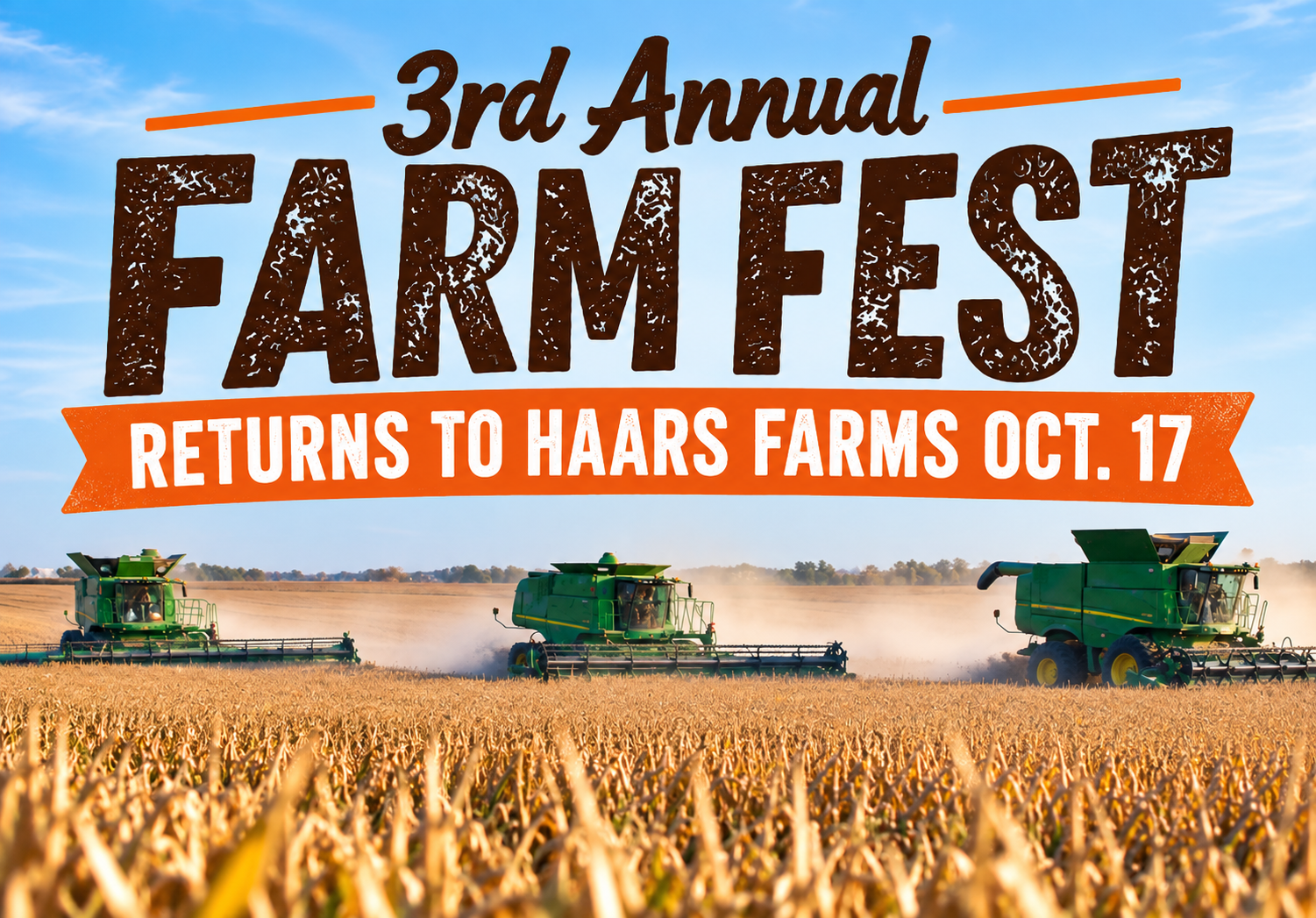 3rd Annual Farm Fest Returns to Haars Farms Oct. 17