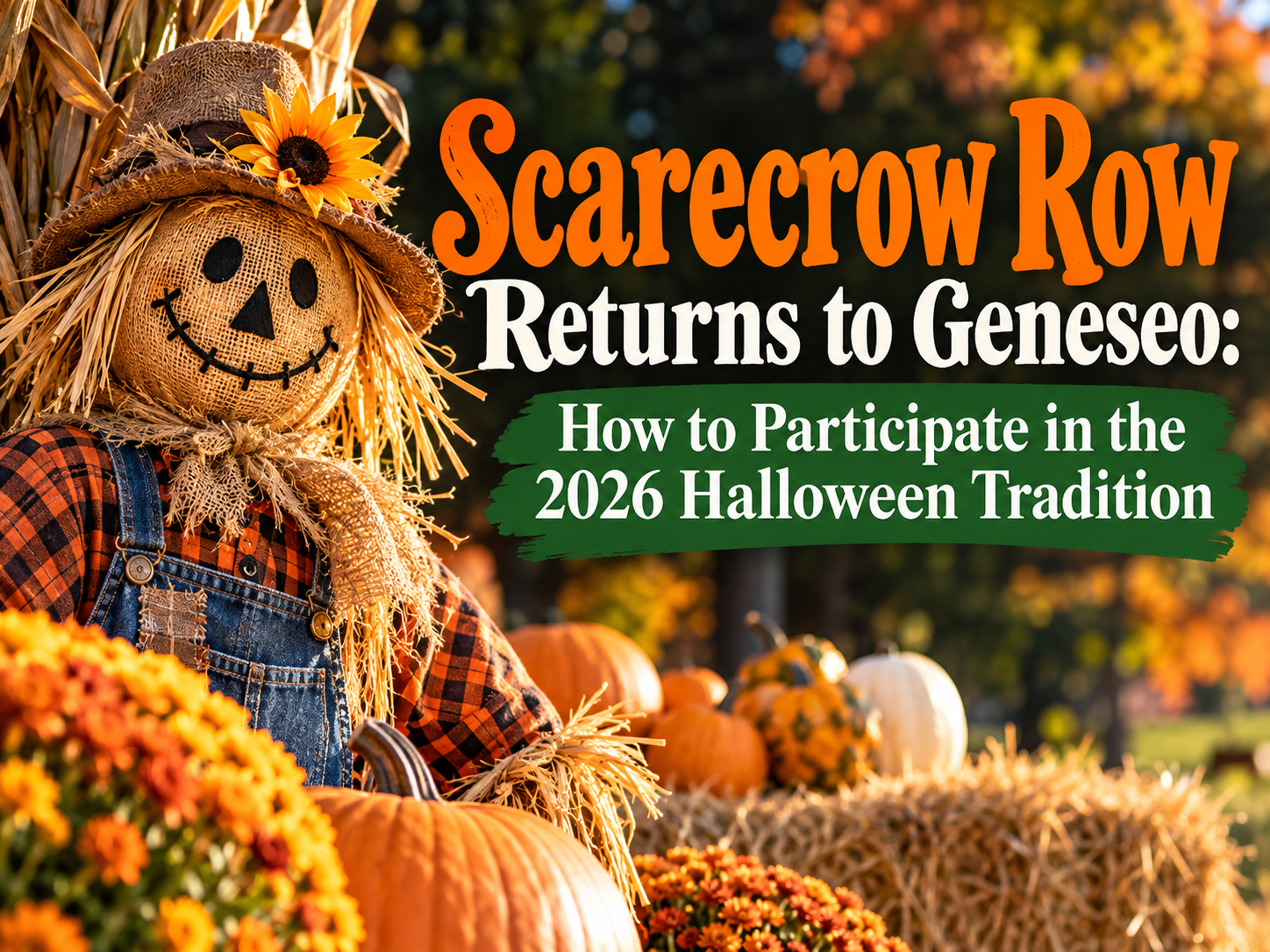 Scarecrow Row Returns to Geneseo: How to Participate in the 2026 Halloween Tradition