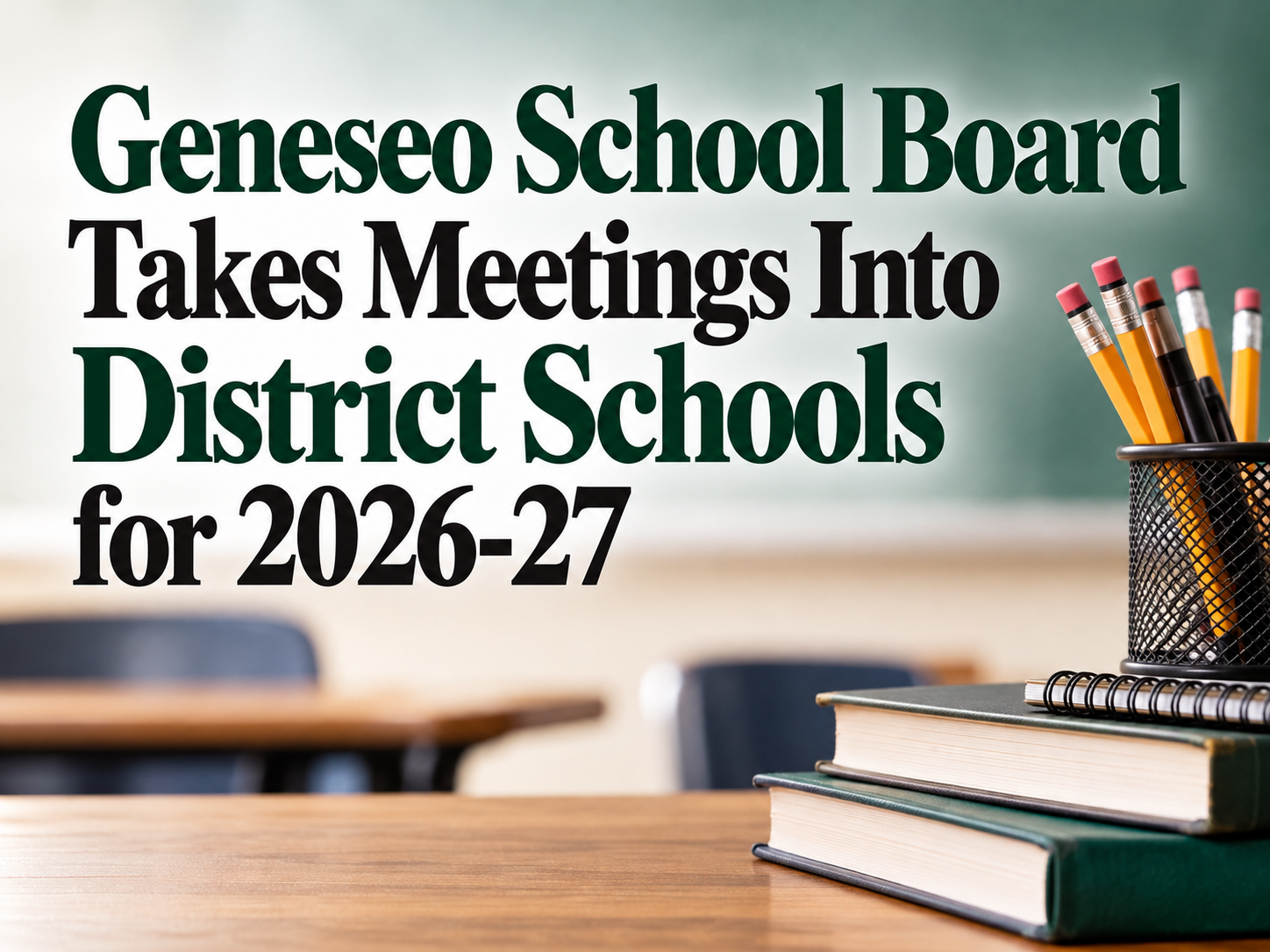 Geneseo School Board Takes Meetings Into District Schools for 2026-27