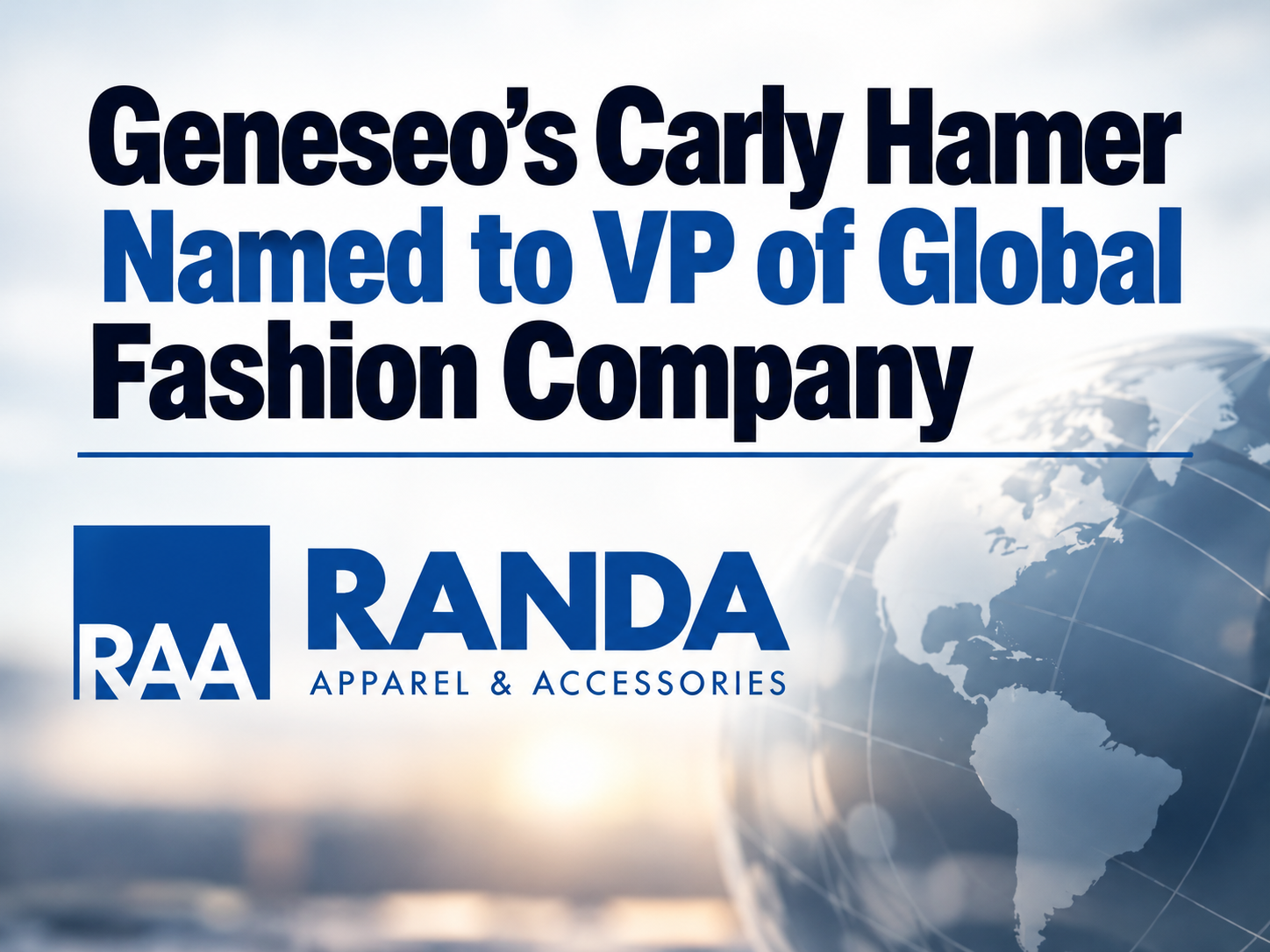 Geneseo's Carly Hamer Named to VP of Global Fashion Company