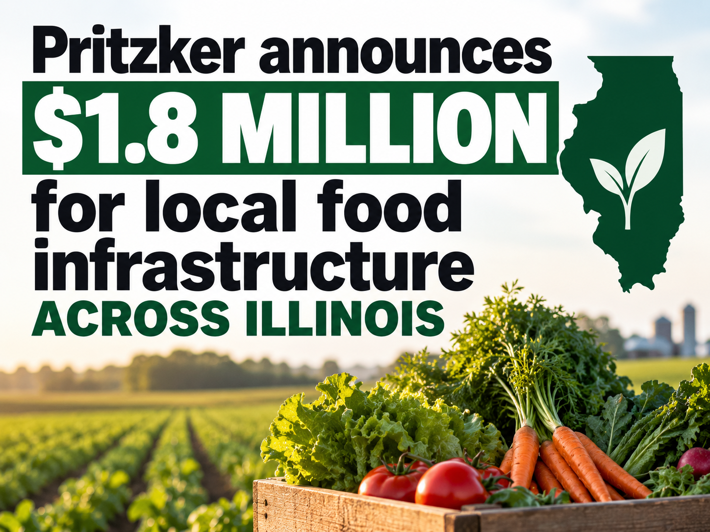 Pritzker announces $1.8 million for local food infrastructure across Illinois