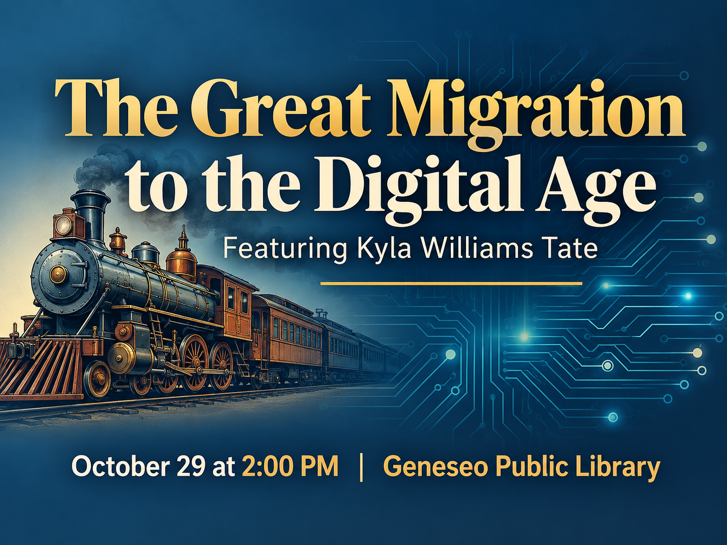 From the Great Migration to the Digital Age’ Program Oct. 29 at Geneseo Library