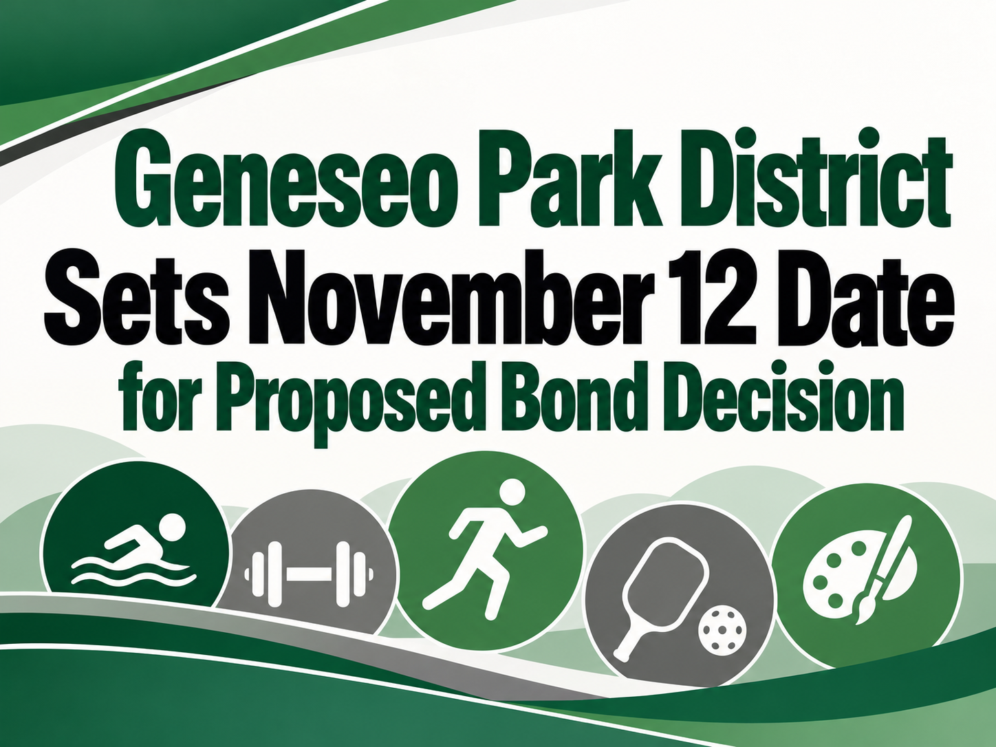 Geneseo Park District Sets November 12 Date for Proposed Bond Decision