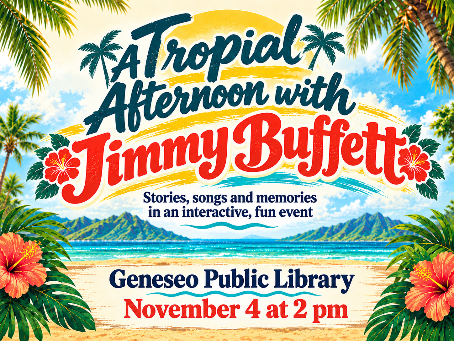 Stories of Jimmy Buffett to Be Presented at Geneseo Library