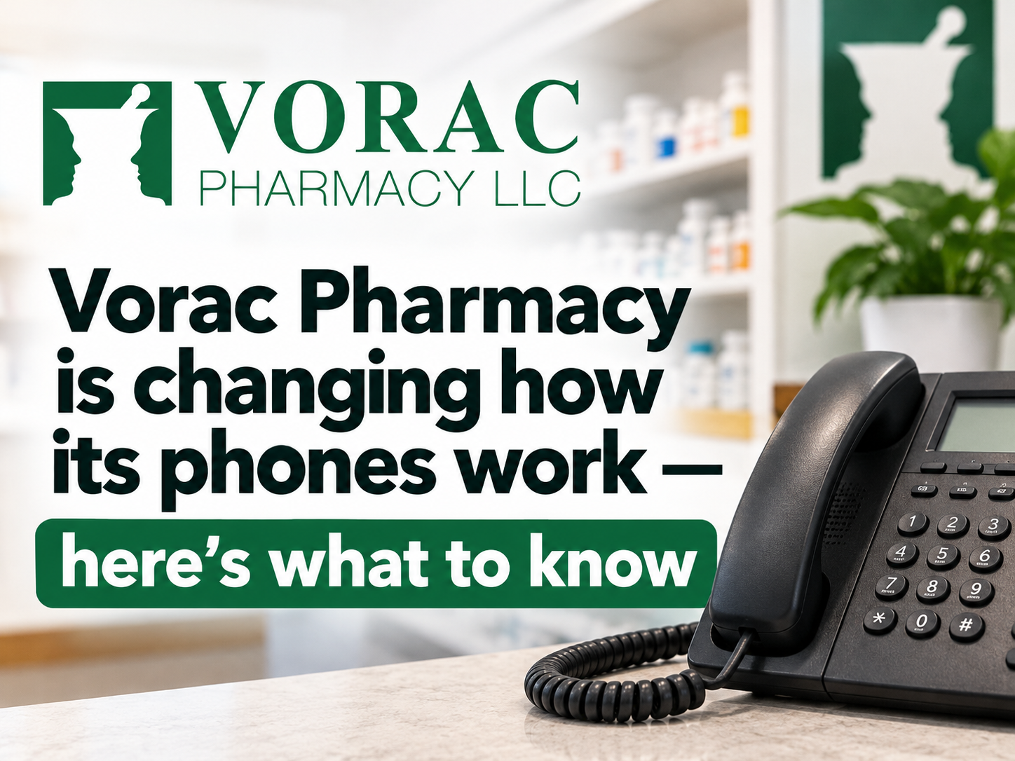 Vorac Pharmacy is Changing How its Phones Work — Here's What to Know
