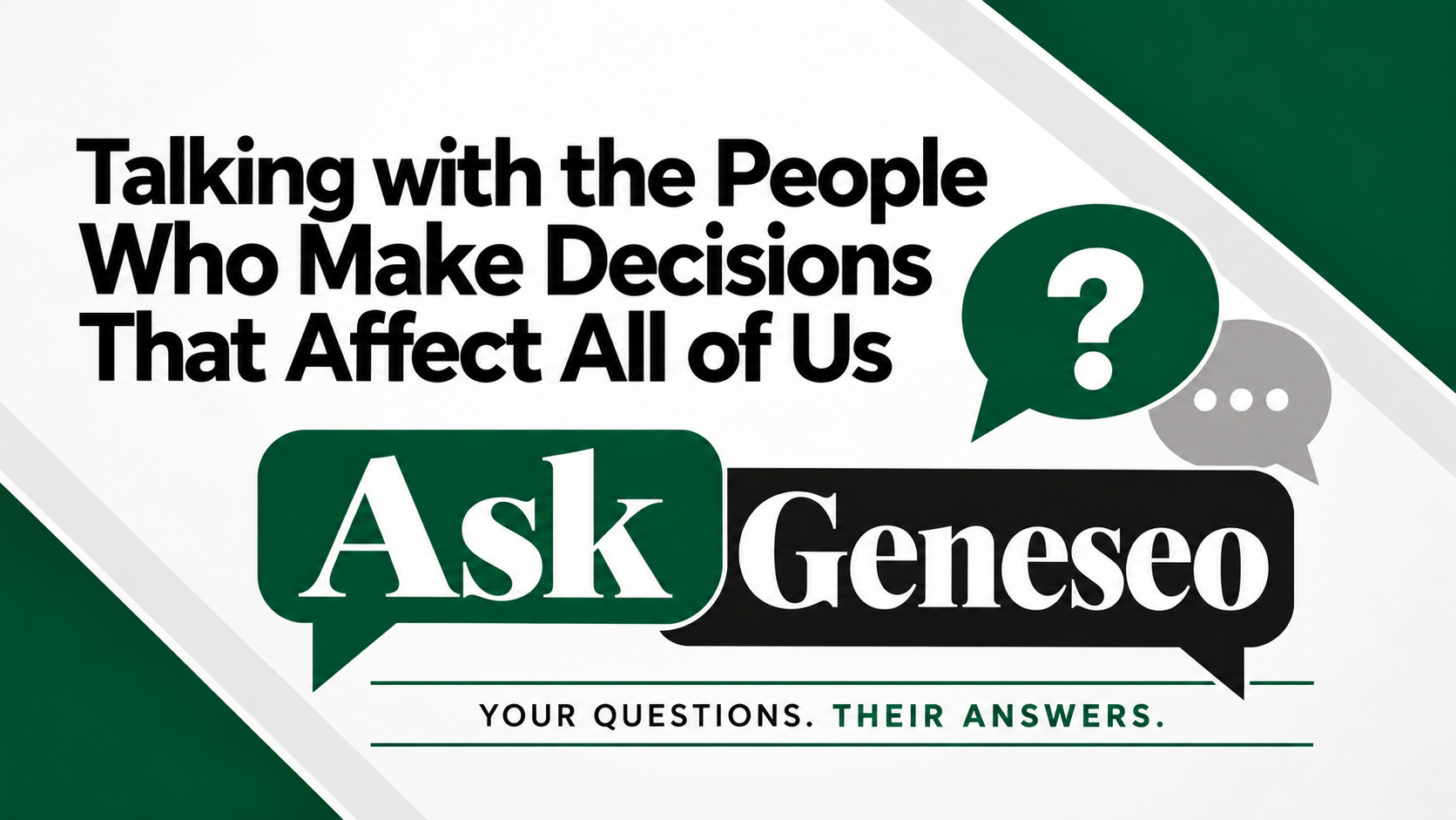 Ask Geneseo - October 9th. 2026