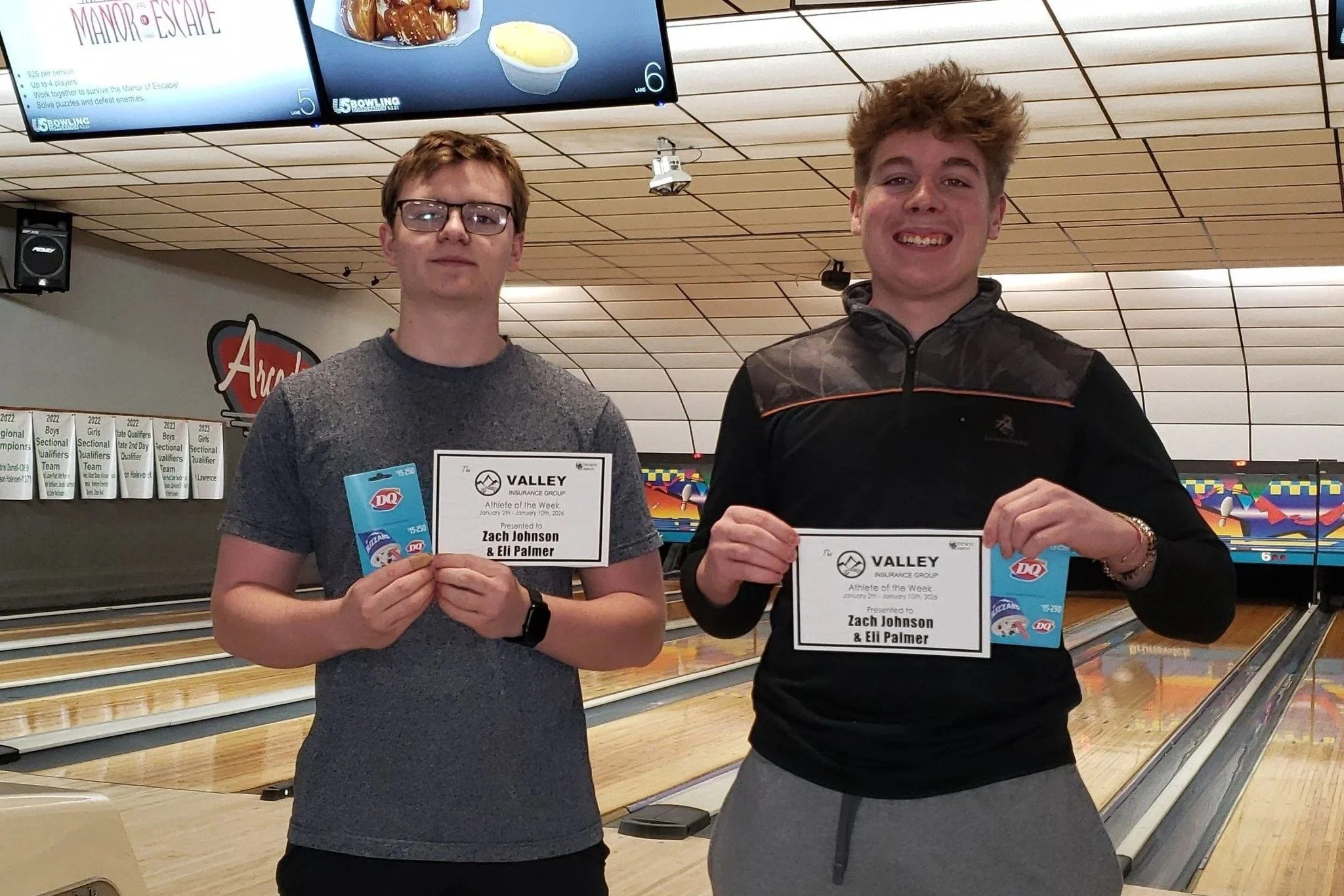 AOTW: Zach Johnson &amp; Eli Palmer Win Valley Insurance Athlete Of The Week!