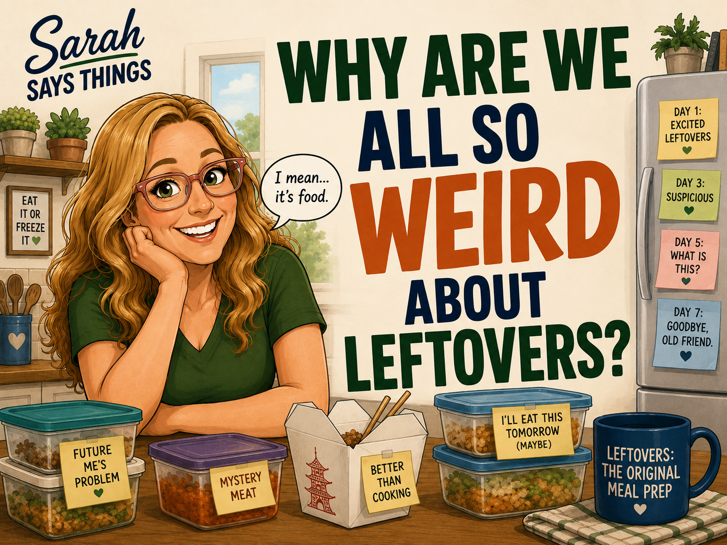The Sarah Says Things Podcast: Why Are We All So Weird About Leftovers?