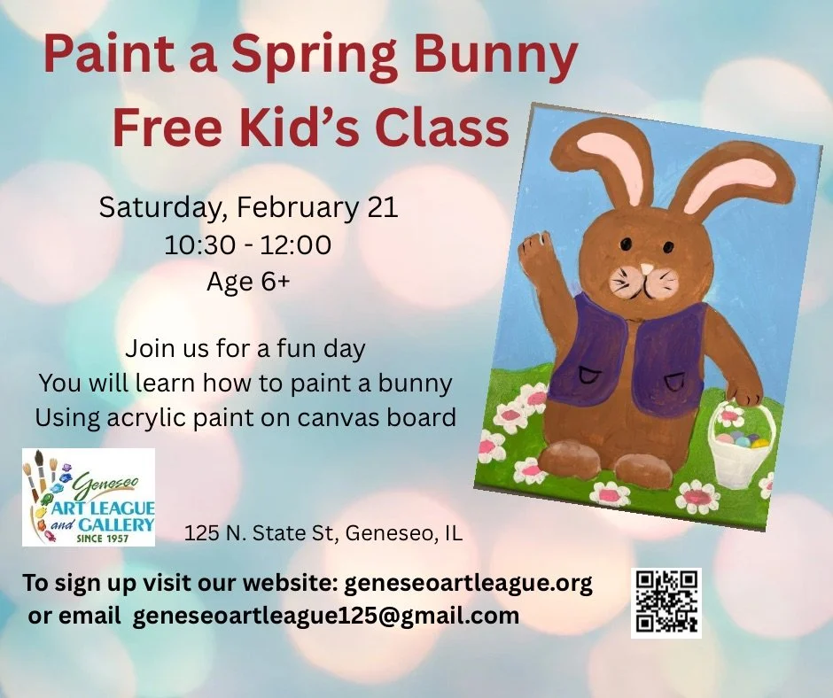 Paint a Spring Bunny - Free Kids Class