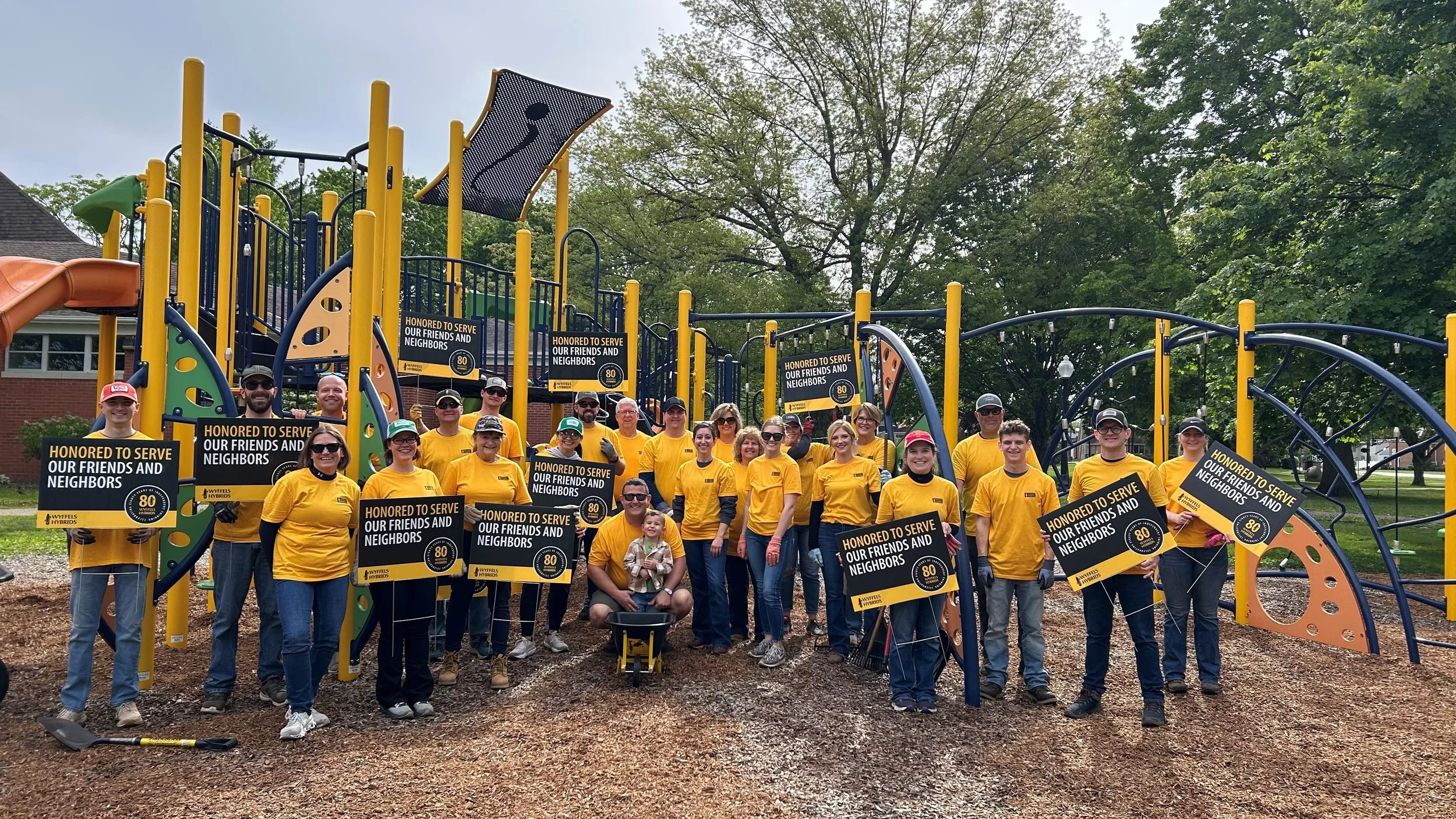 Wyffels Hybrids Employees Give Back to Geneseo Parks During 80th Anniversary Celebration
