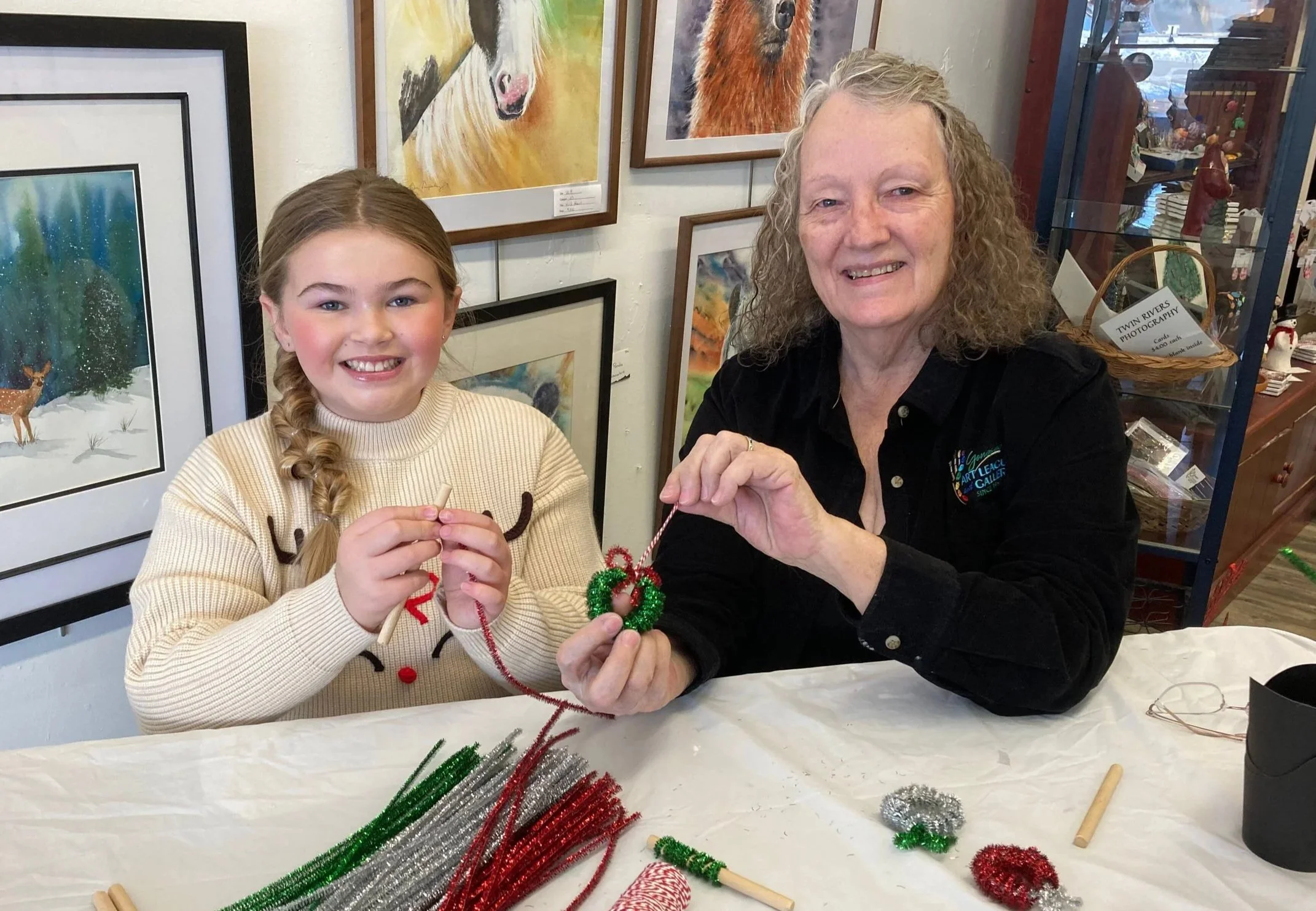 Children’s Activity and More at Geneseo Art League during Christmas Walk
