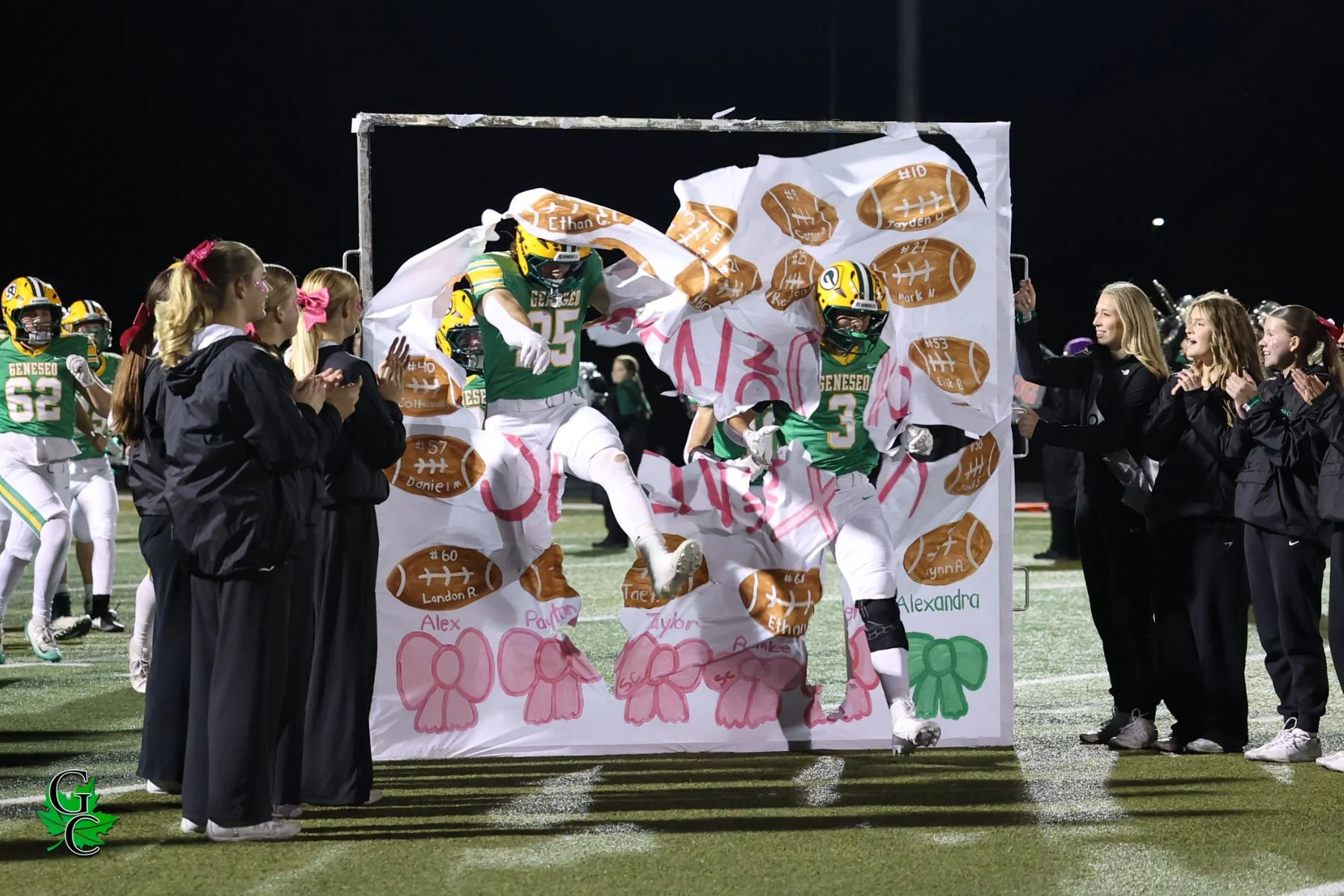 Green Machine Rolls Past Quincy on Senior Night