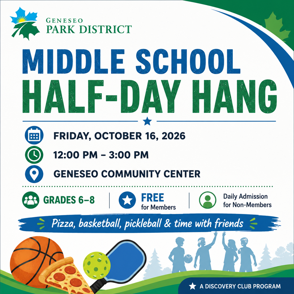 Middle Schoolers Half-Day Hang