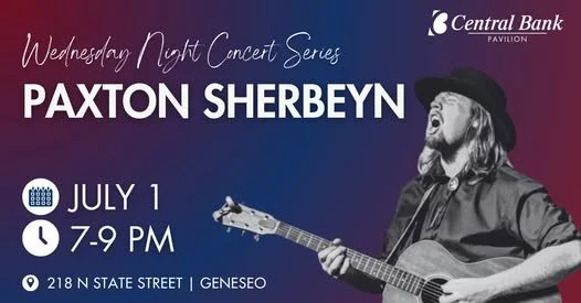 Live Music- Paxton Sherbyen at Central Bank Pavilion