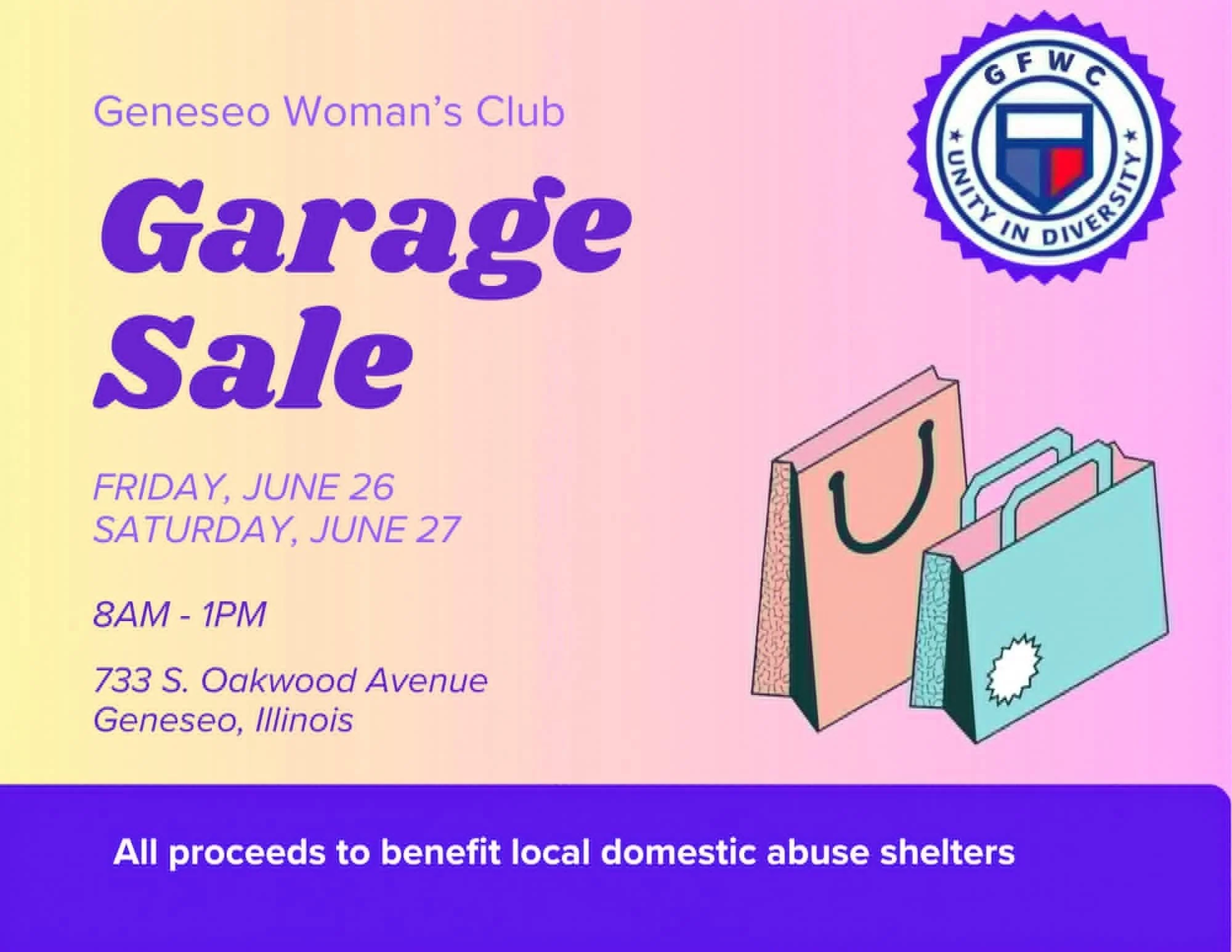Geneseo Women's Club Garage Sale