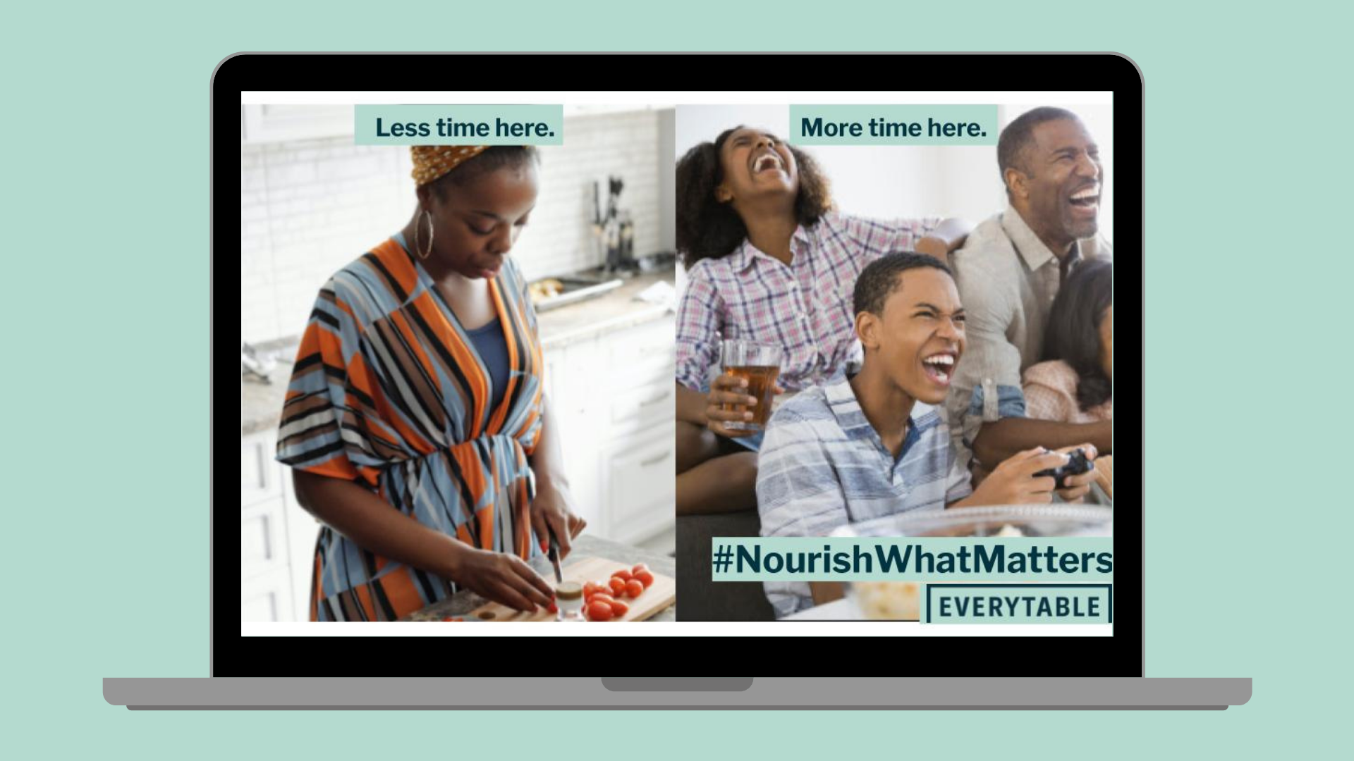 Here are some of the different platforms #NourishWhatMatters will appear on