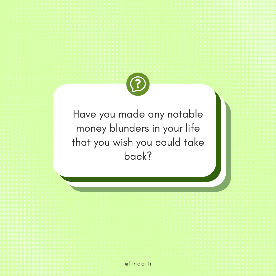 We all have those moments where we wish we could hit rewind on our financial choices.
Have you ever made any notable money blunders that you wish you could take back? What would you do differently now?
Share your stories below and let's support e