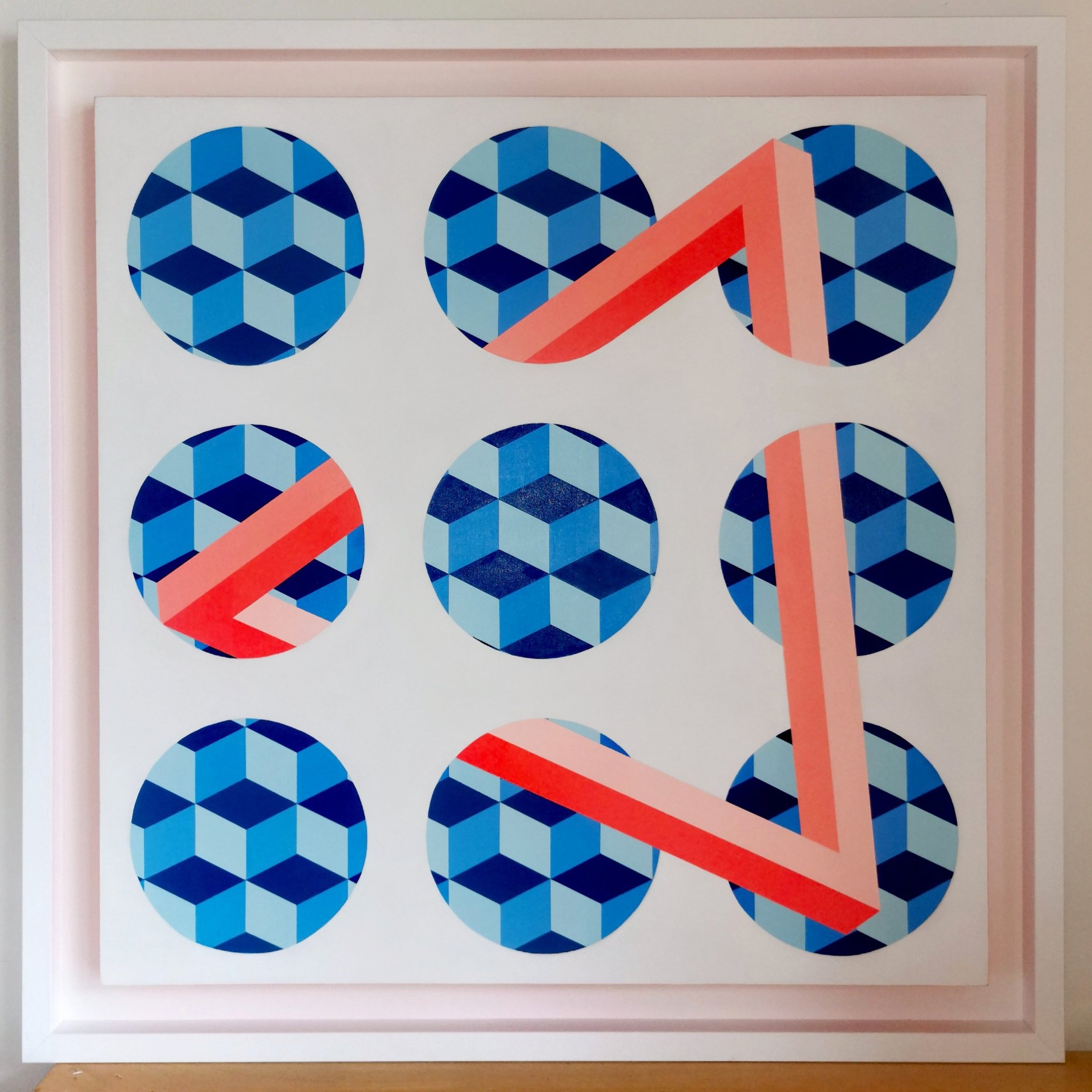 'Let Me Out' Acrylic on wood panel
60 cm x 60 cm