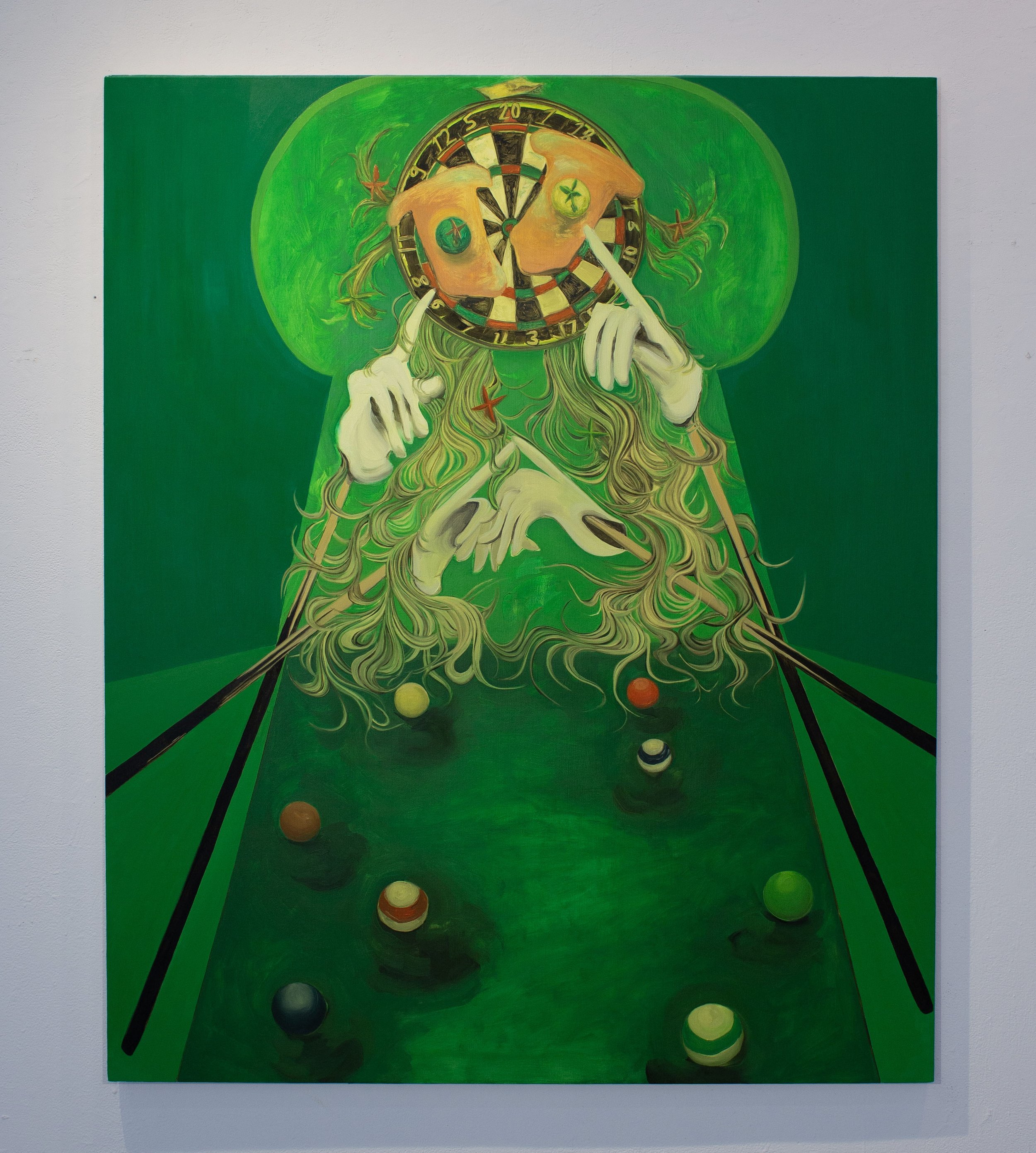 Good Luck. 60x54”. Oil on canvas.